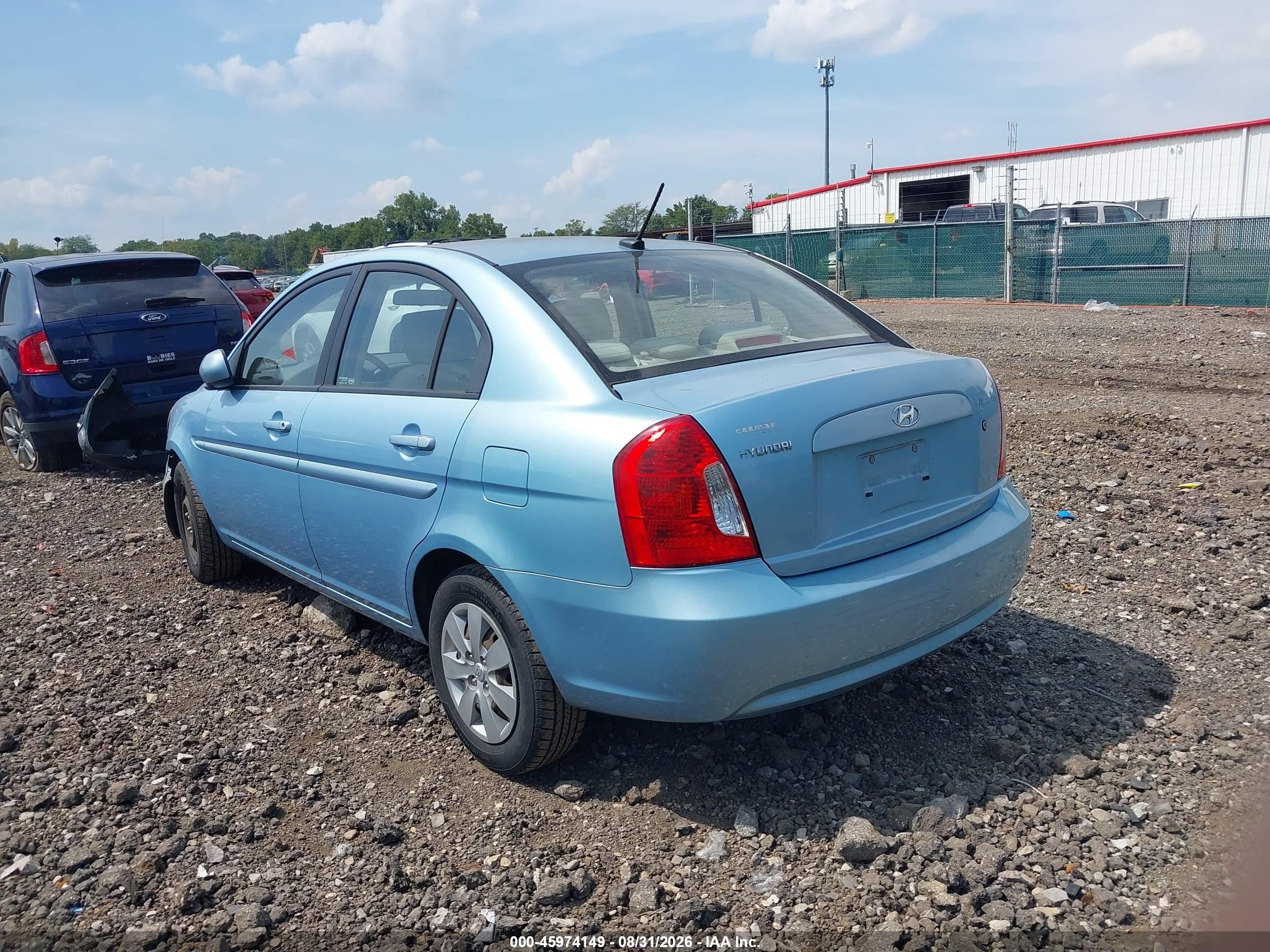 2011 Hyundai Accent Gls Blue vin: KMHCN4AC3BU599305