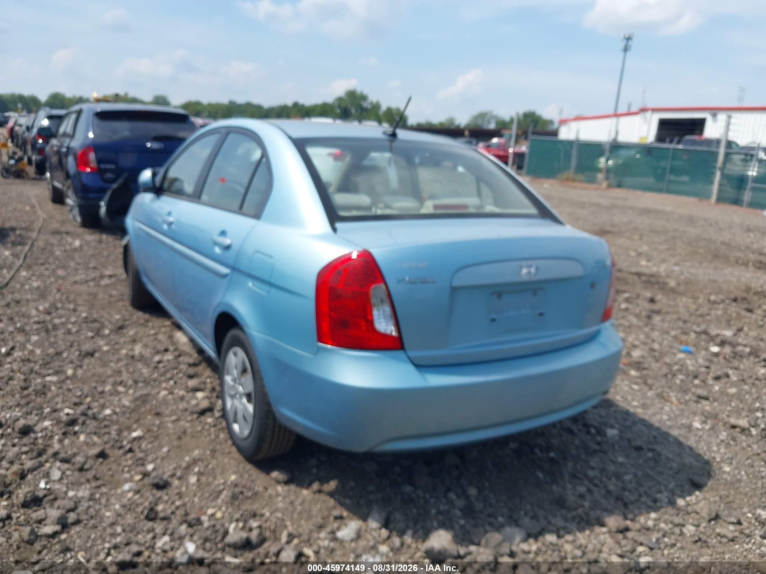 2011 Hyundai Accent Gls Blue vin: KMHCN4AC3BU599305