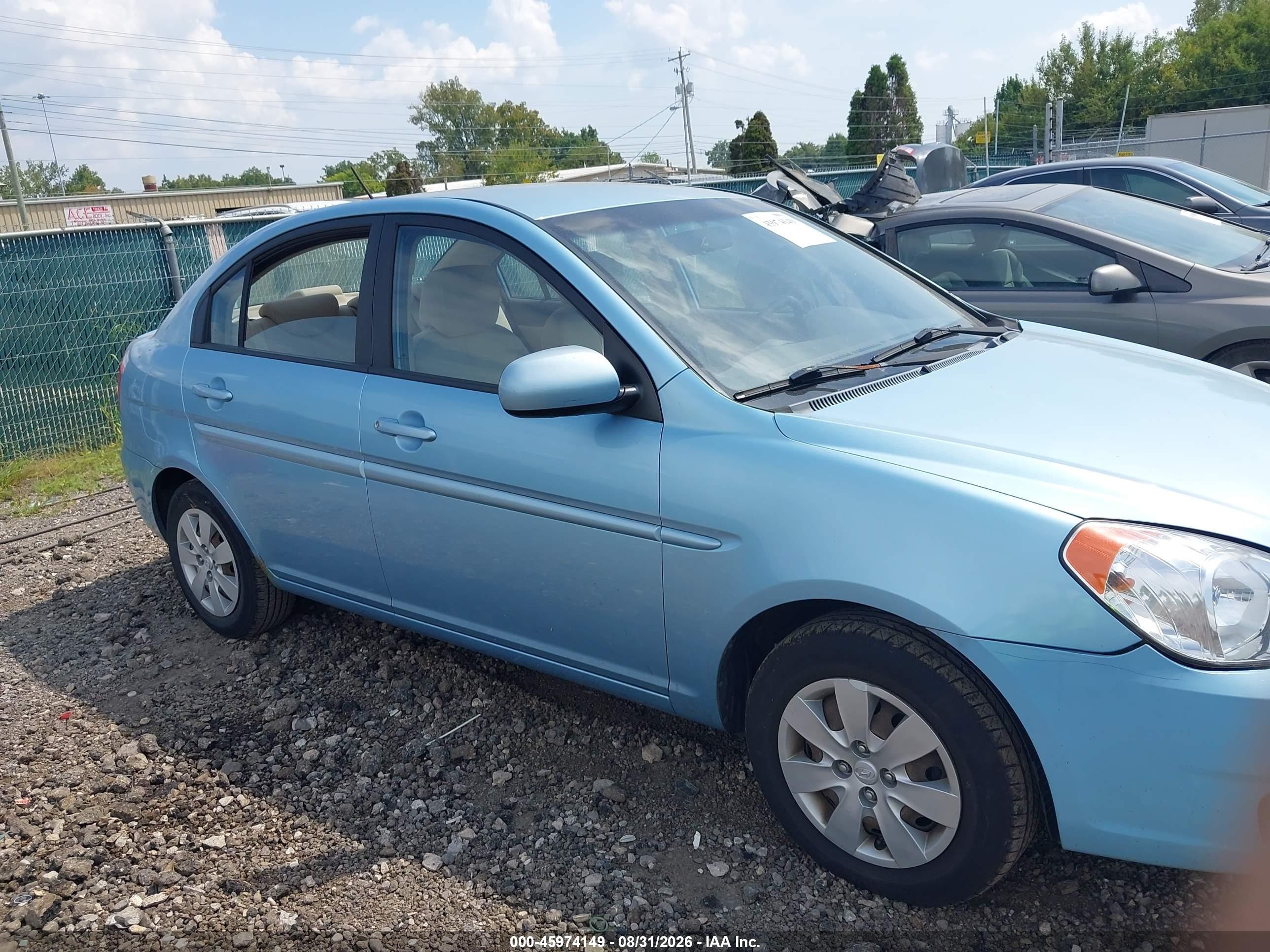 2011 Hyundai Accent Gls Blue vin: KMHCN4AC3BU599305