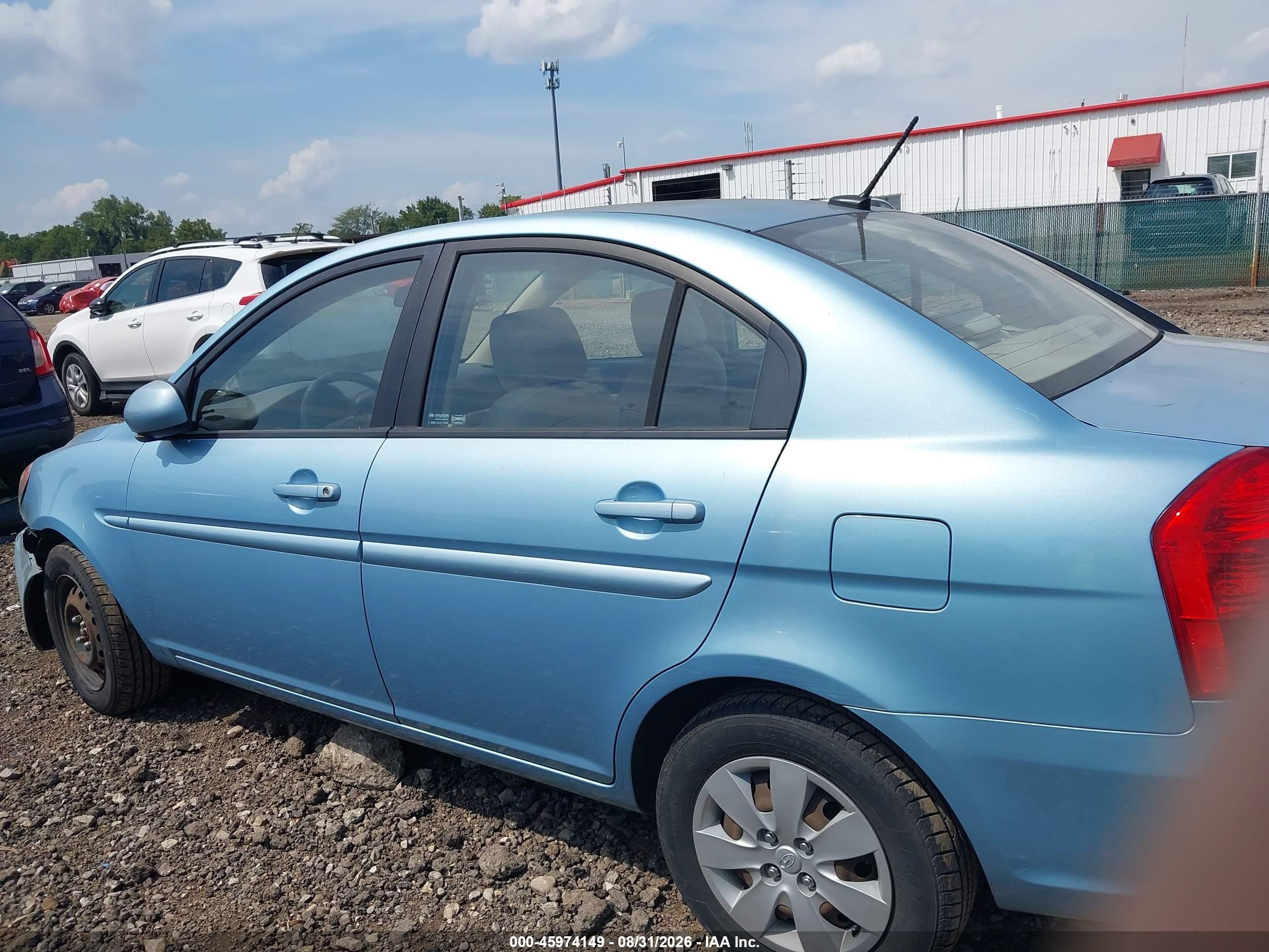 2011 Hyundai Accent Gls Blue vin: KMHCN4AC3BU599305