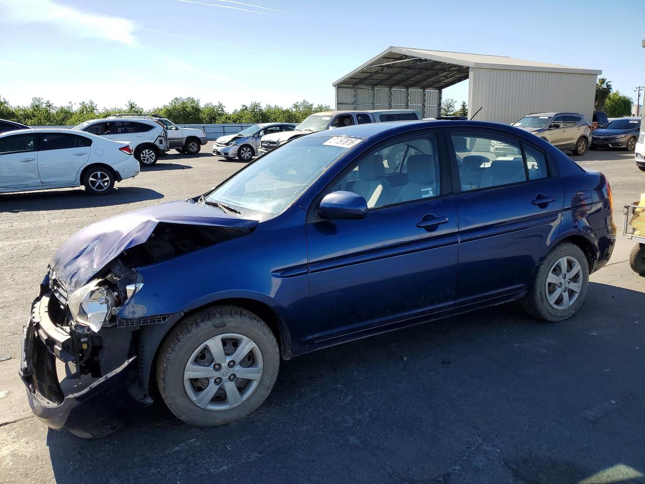 2011 Hyun Accent 2d Blue vin: KMHCN4AC3BU604907