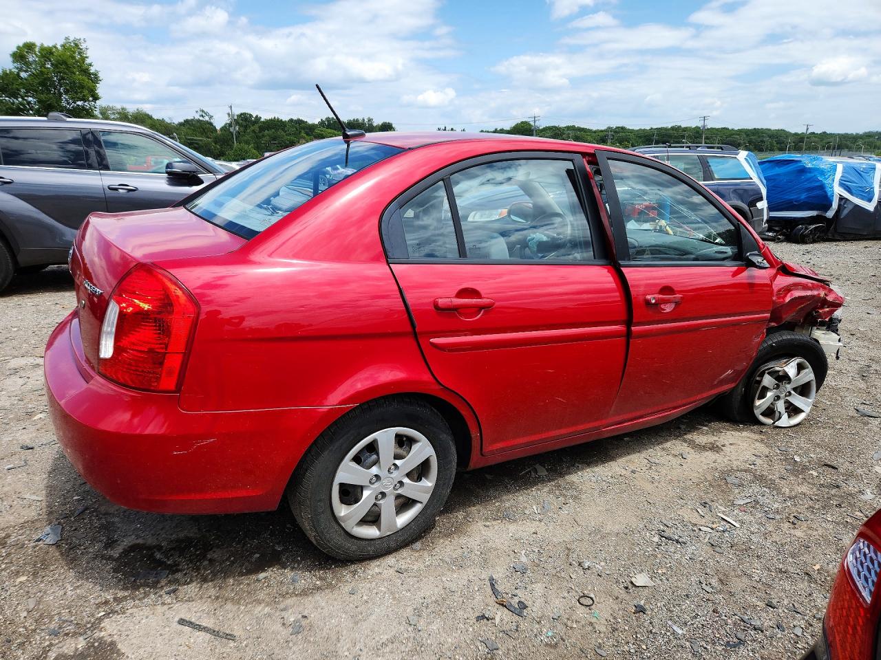 2011 Hyundai Accent Gls Красный vin: KMHCN4AC3BU619004