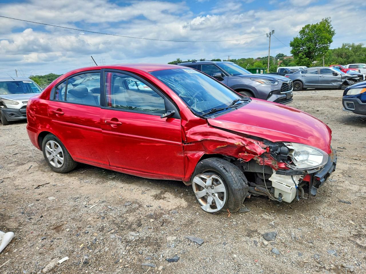 2011 Hyundai Accent Gls Красный vin: KMHCN4AC3BU619004