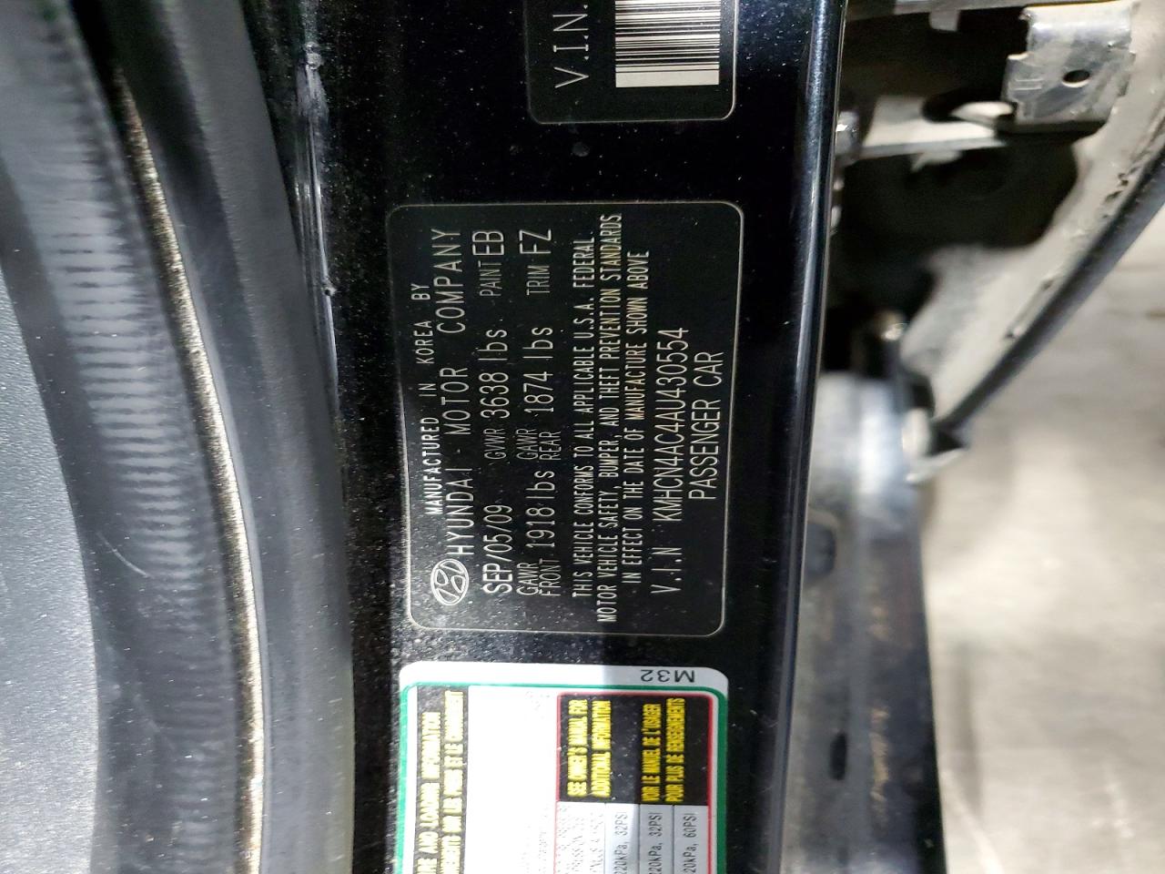 2010 Hyundai Accent Gls Black vin: KMHCN4AC4AU430554