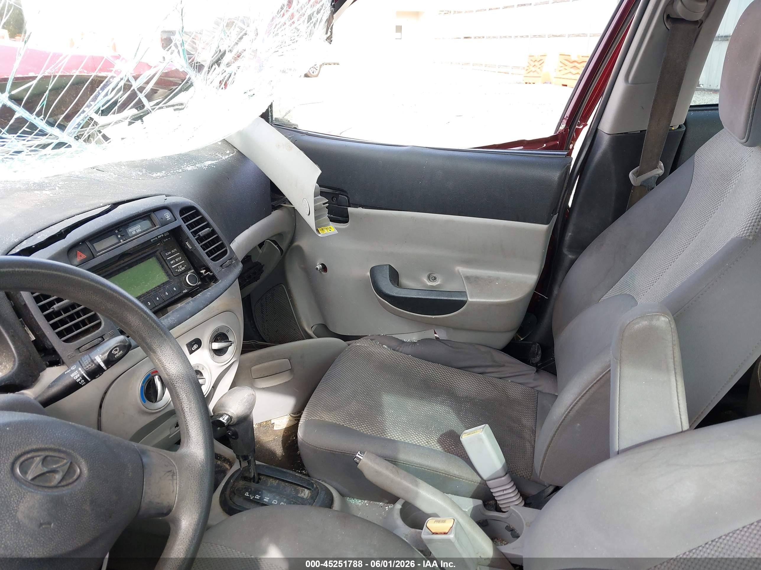 2010 Hyundai Accent Gls Maroon vin: KMHCN4AC4AU459746