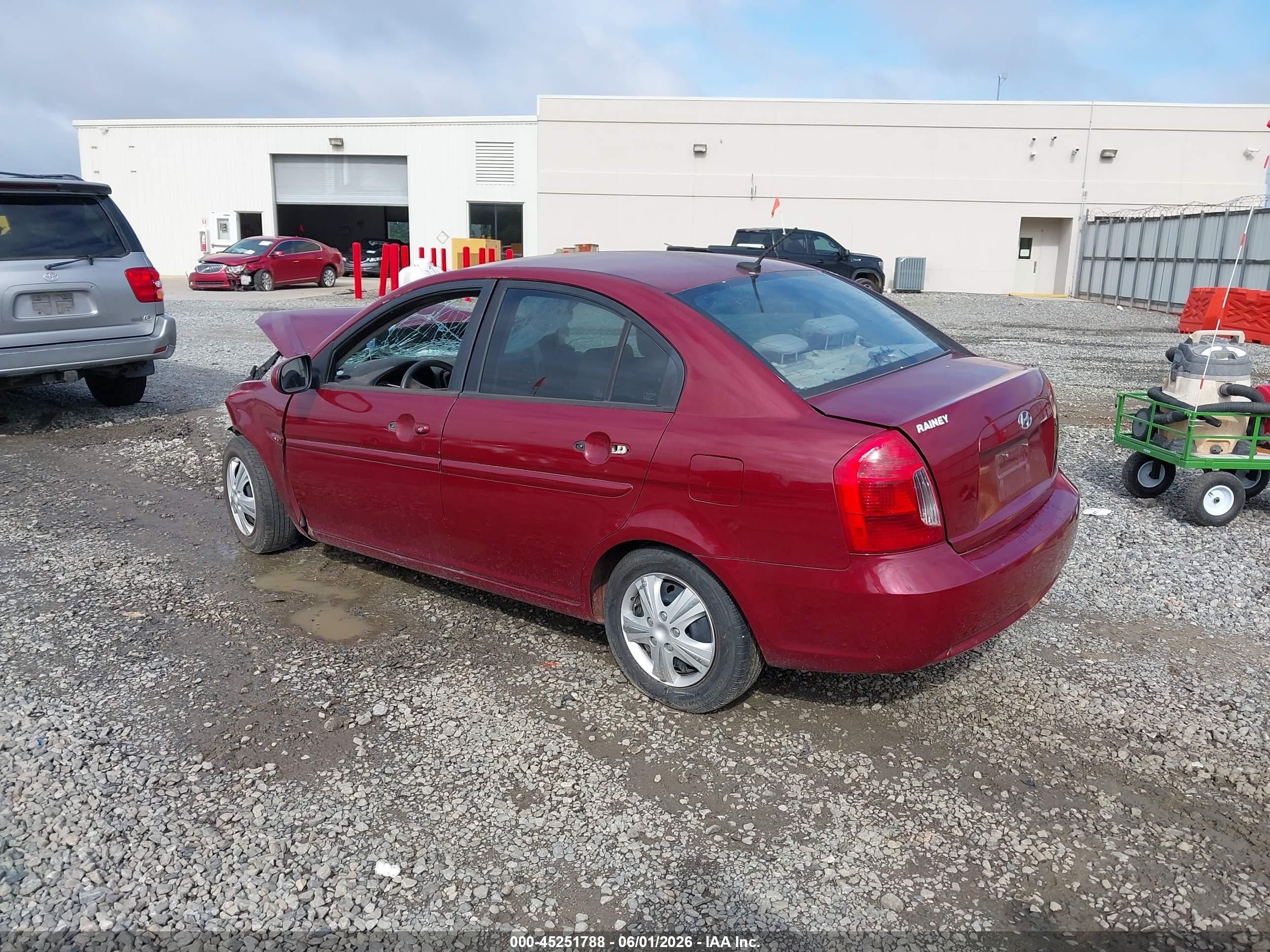 2010 Hyundai Accent Gls Maroon vin: KMHCN4AC4AU459746