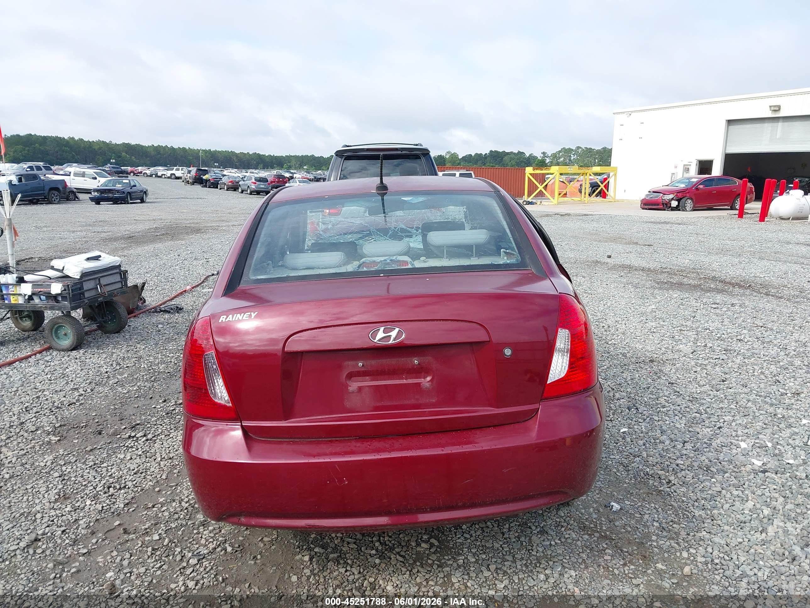 2010 Hyundai Accent Gls Maroon vin: KMHCN4AC4AU459746