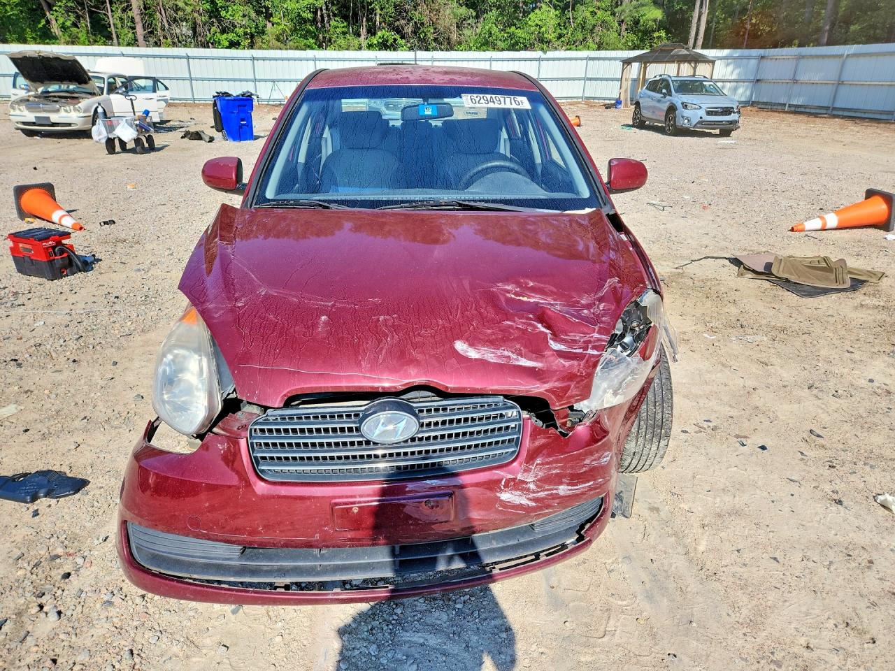 2010 Hyundai Accent Gls Красный vin: KMHCN4AC4AU469807