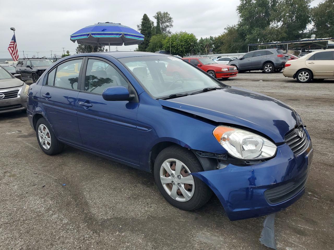2010 Hyundai Accent Gls Blue vin: KMHCN4AC4AU492116
