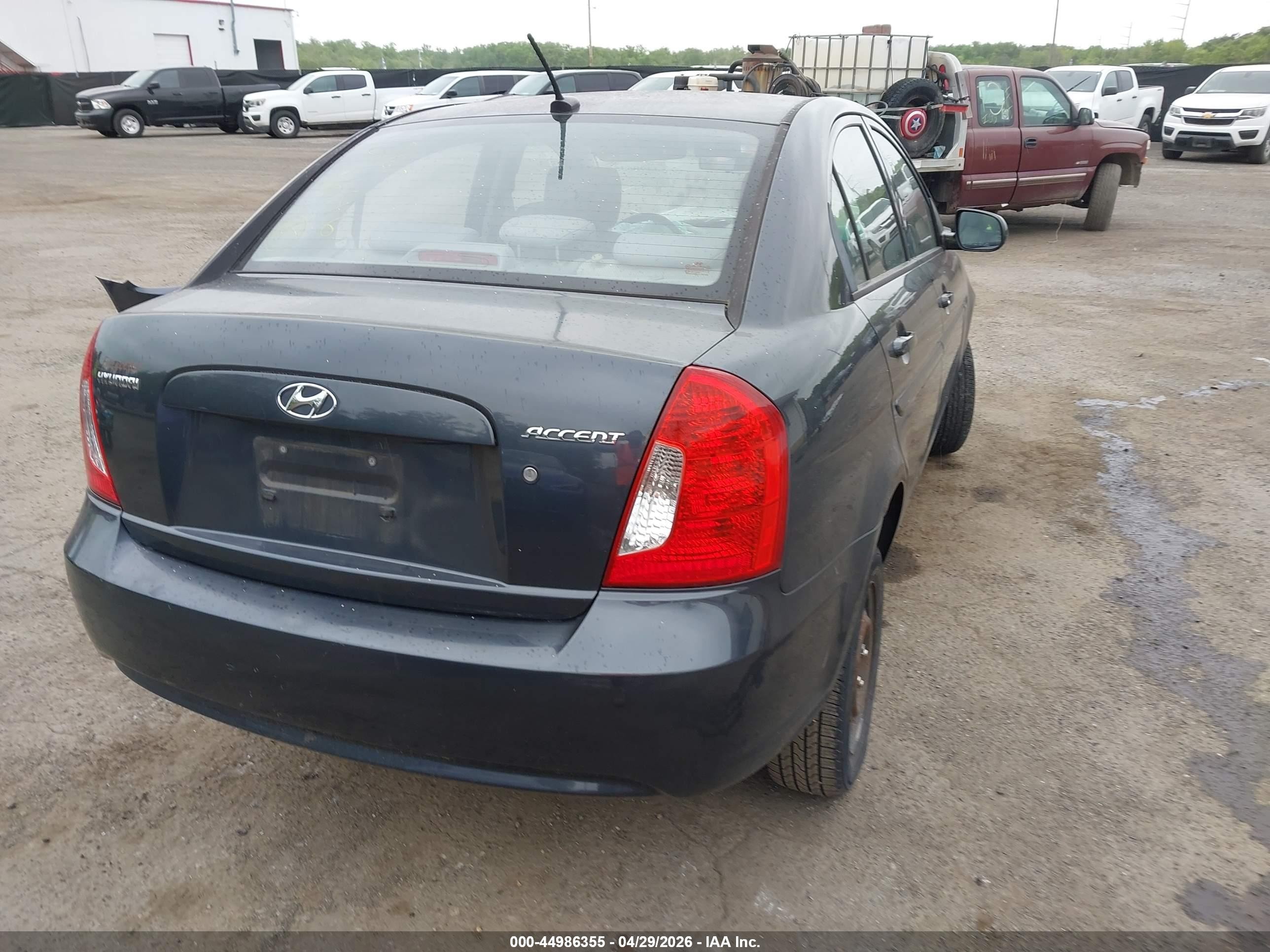 2010 Hyundai Accent Gls Blue vin: KMHCN4AC4AU498370