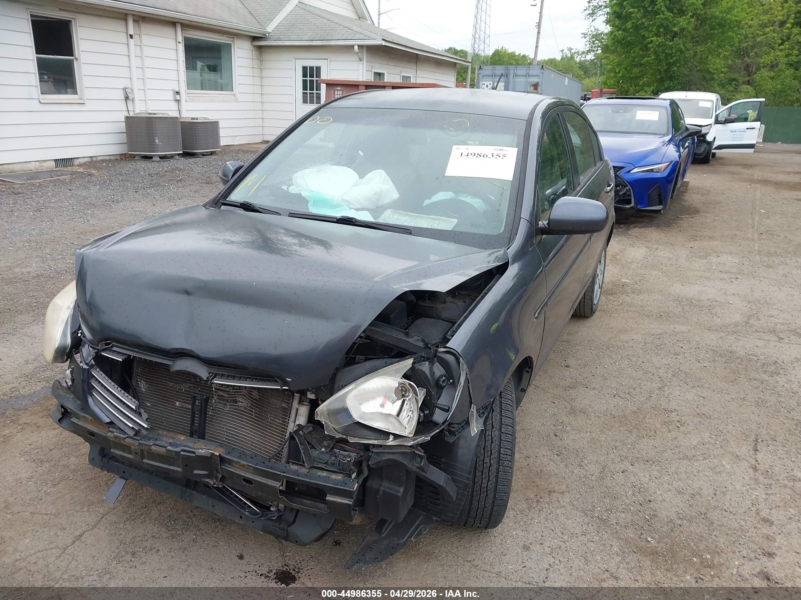 2010 Hyundai Accent Gls Blue vin: KMHCN4AC4AU498370