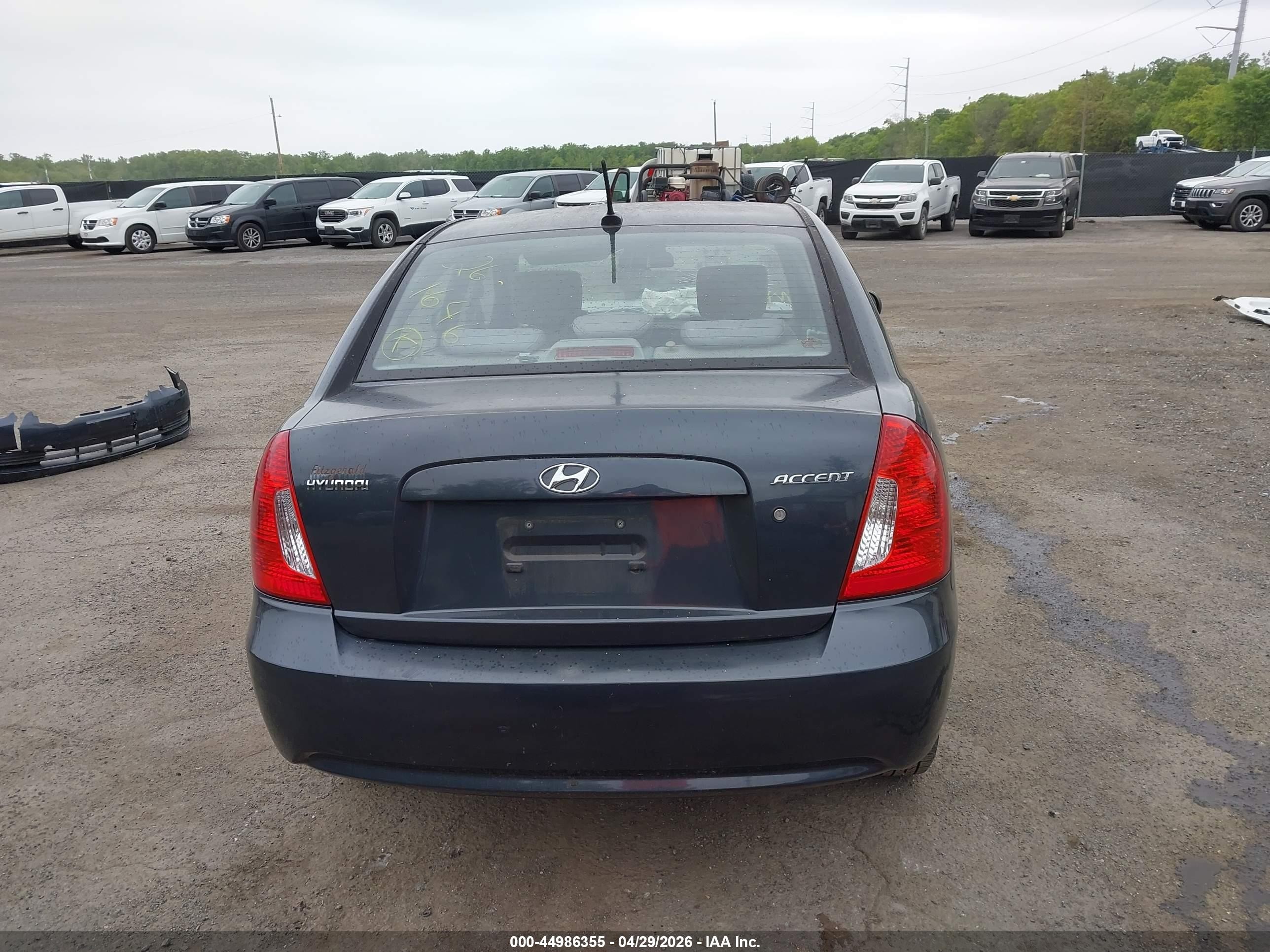 2010 Hyundai Accent Gls Blue vin: KMHCN4AC4AU498370