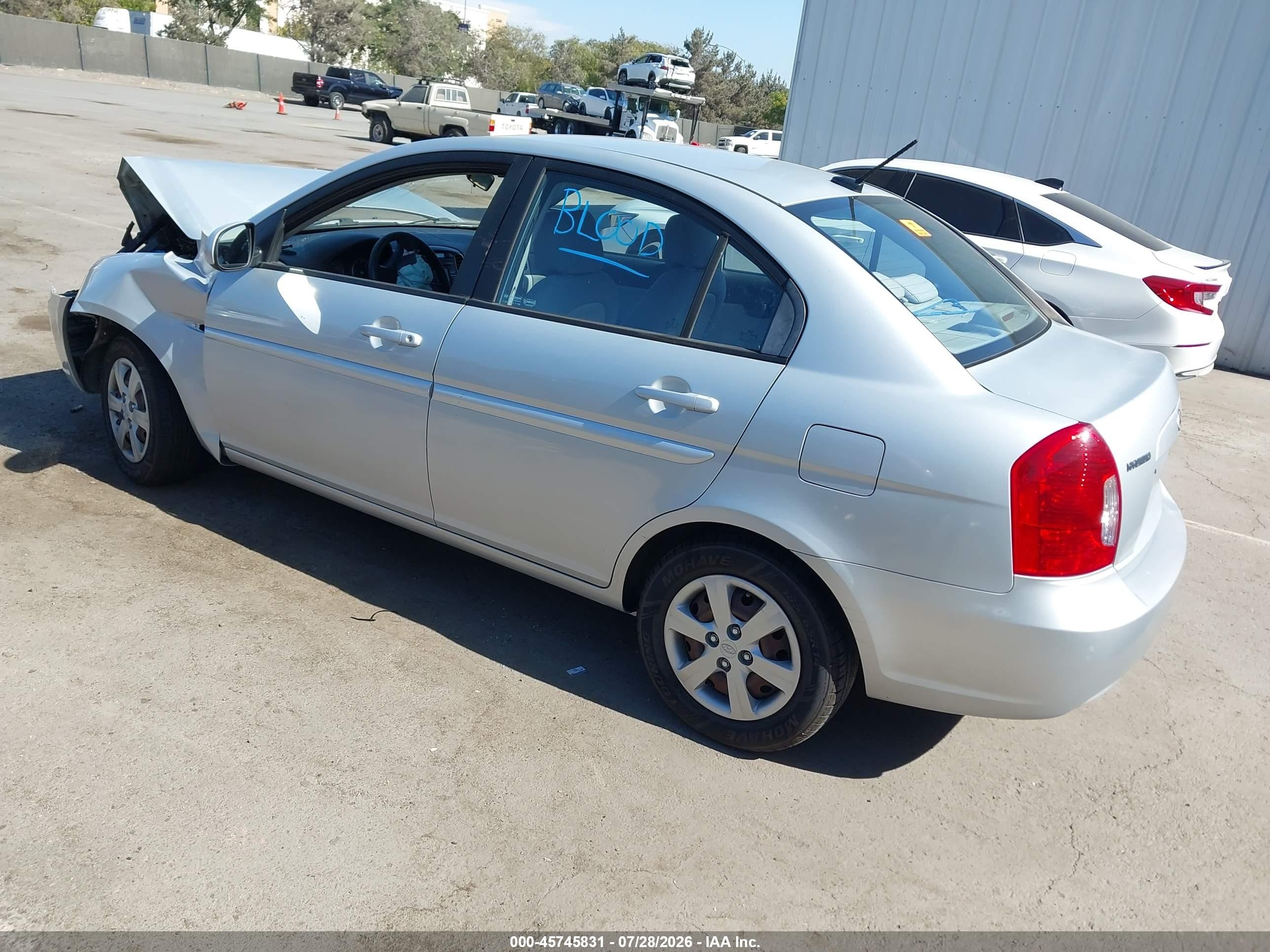 2011 Hyundai Accent Gls Silver vin: KMHCN4AC4BU586241