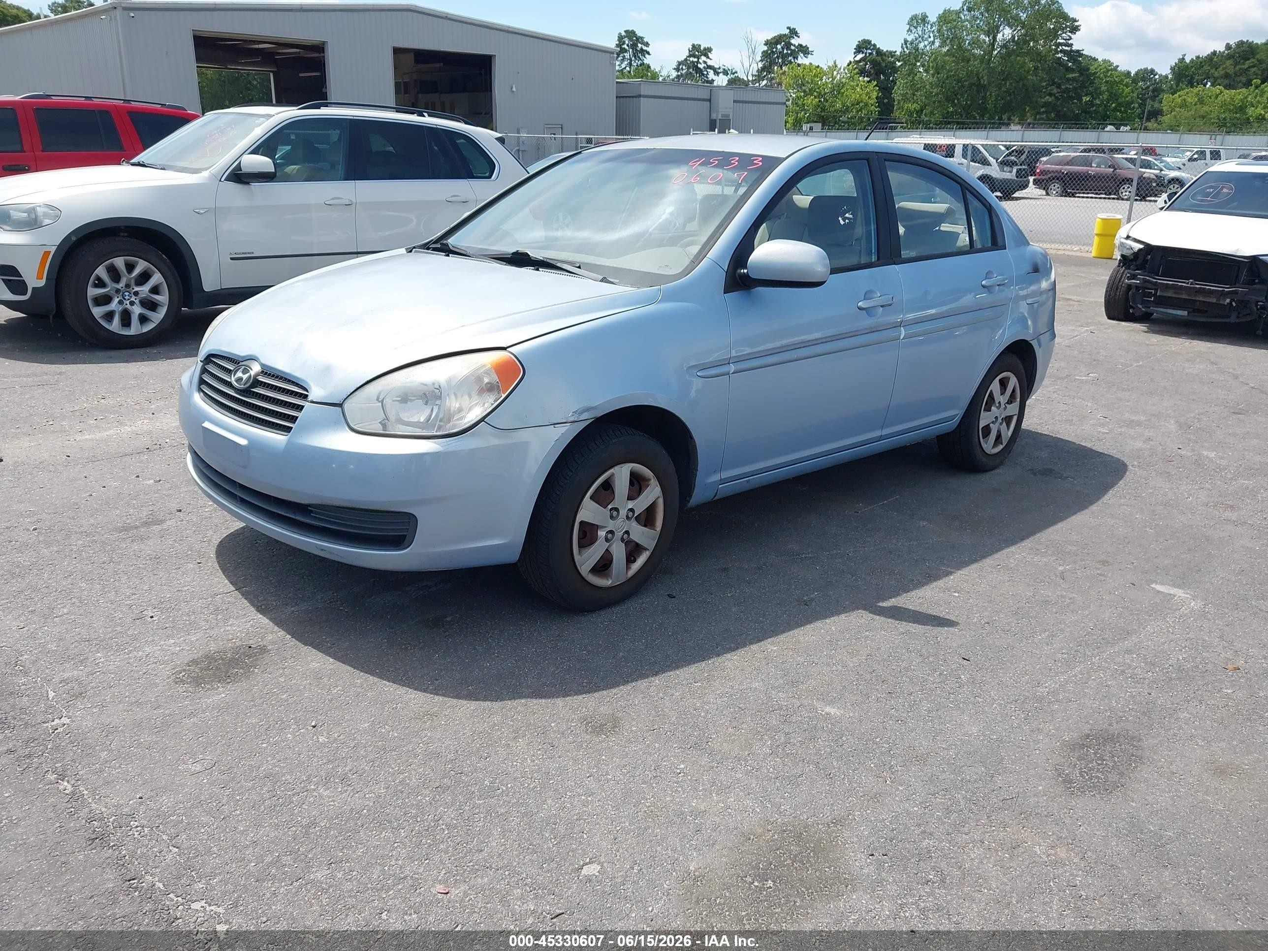 2011 Hyundai Accent Gls Light Blue vin: KMHCN4AC4BU616015