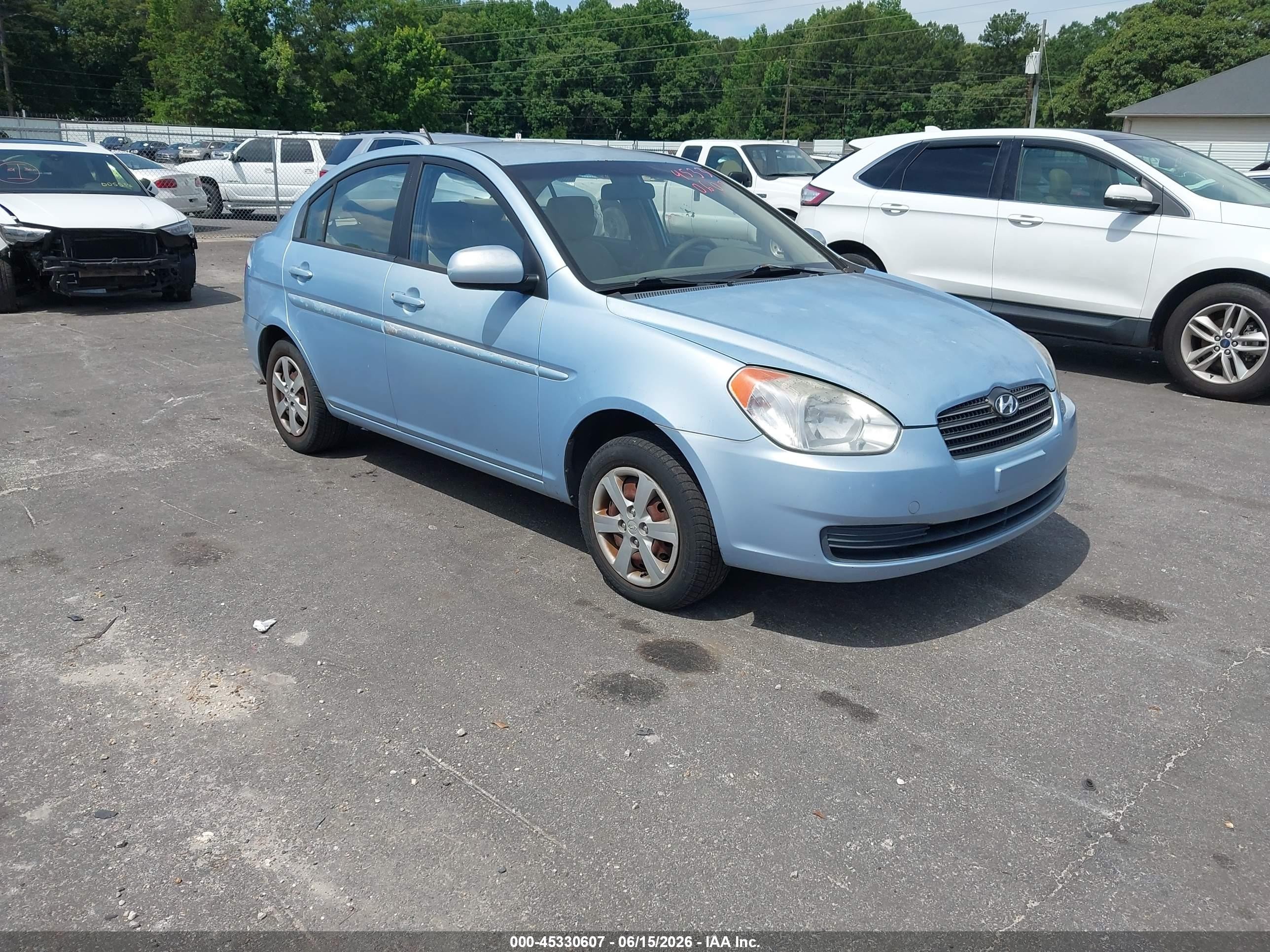2011 Hyundai Accent Gls Light Blue vin: KMHCN4AC4BU616015