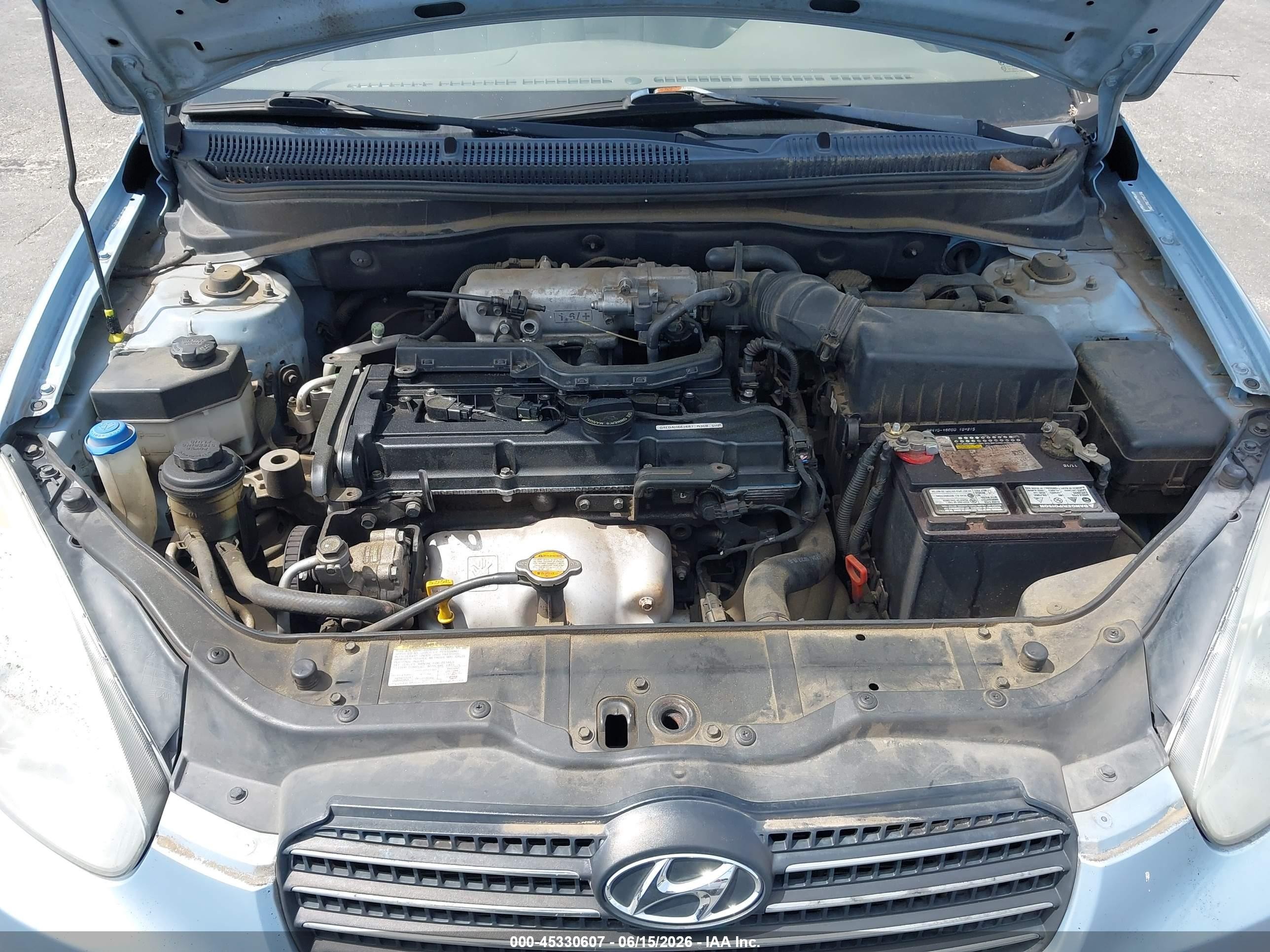 2011 Hyundai Accent Gls Light Blue vin: KMHCN4AC4BU616015