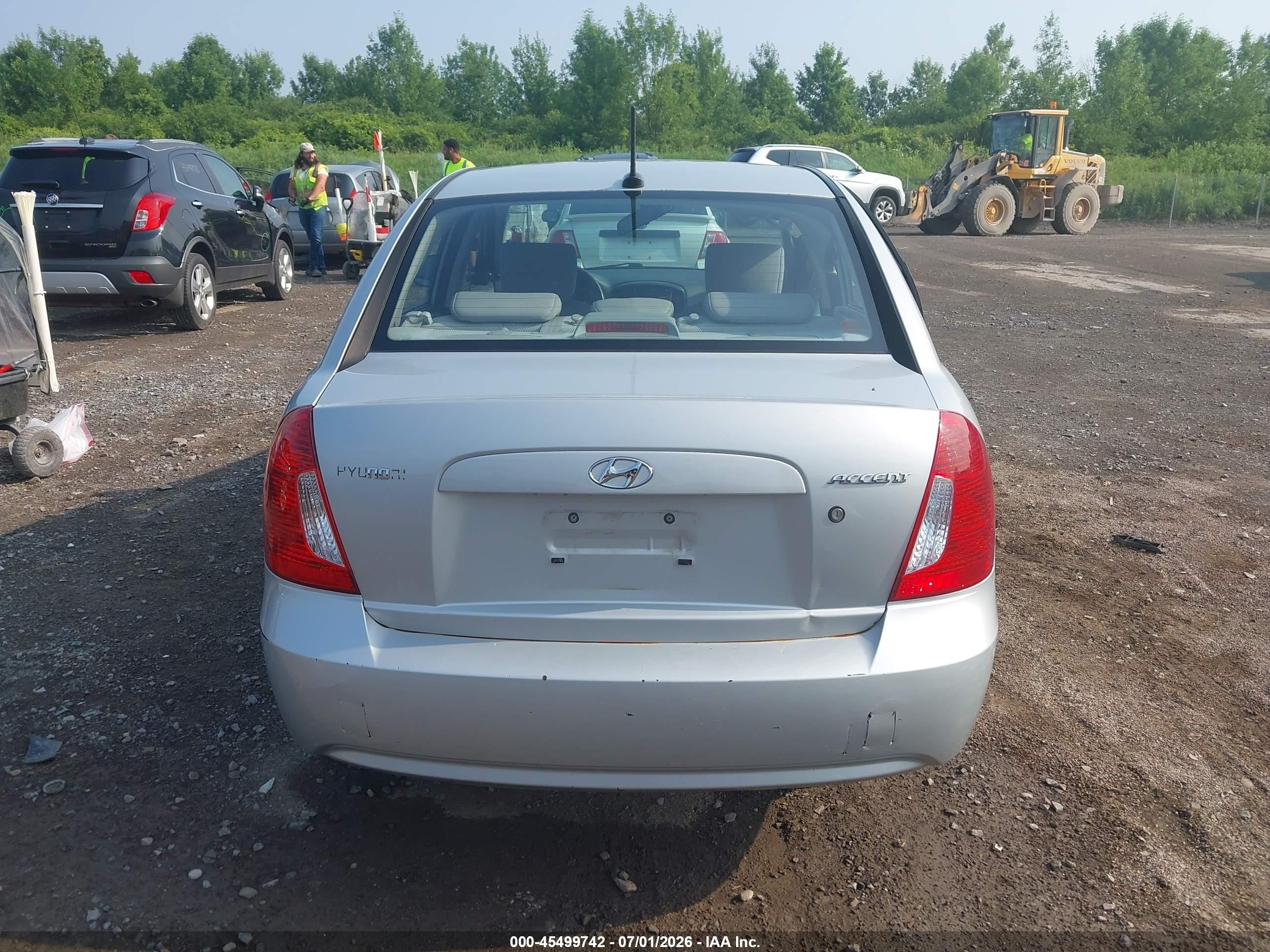 2011 Hyundai Accent Gls Silver vin: KMHCN4AC4BU619884
