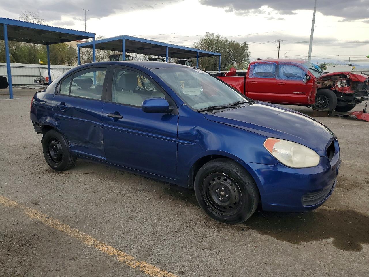 2010 Hyundai Accent Gls Blue vin: KMHCN4AC5AU492772