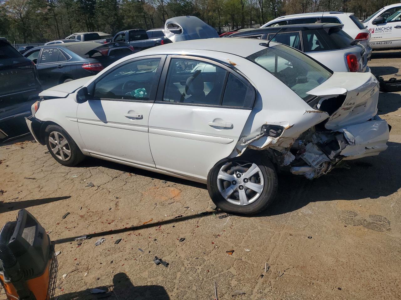 2011 Hyundai Accent Gls White vin: KMHCN4AC5BU574440