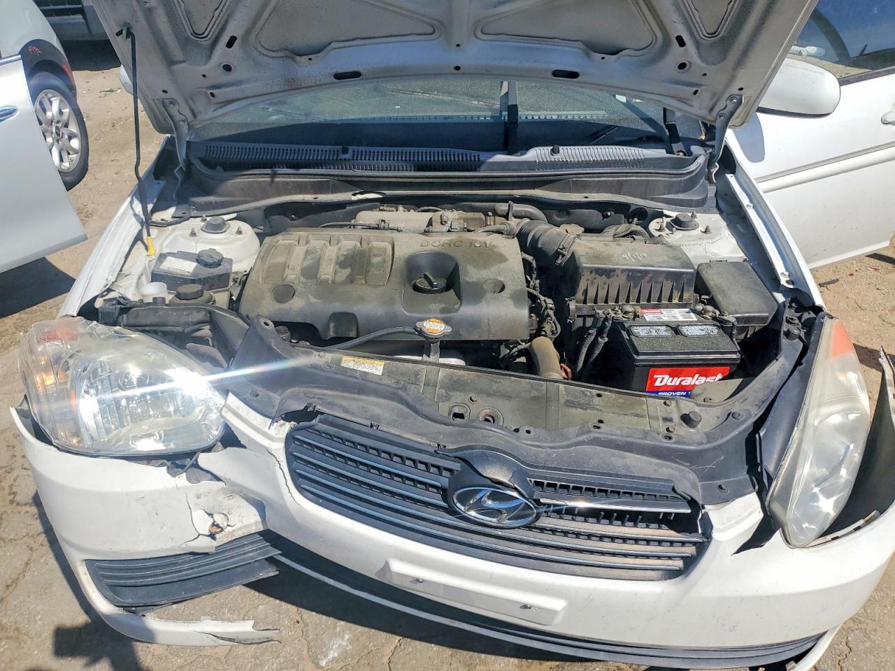 2011 Hyundai Accent Gls White vin: KMHCN4AC5BU574440