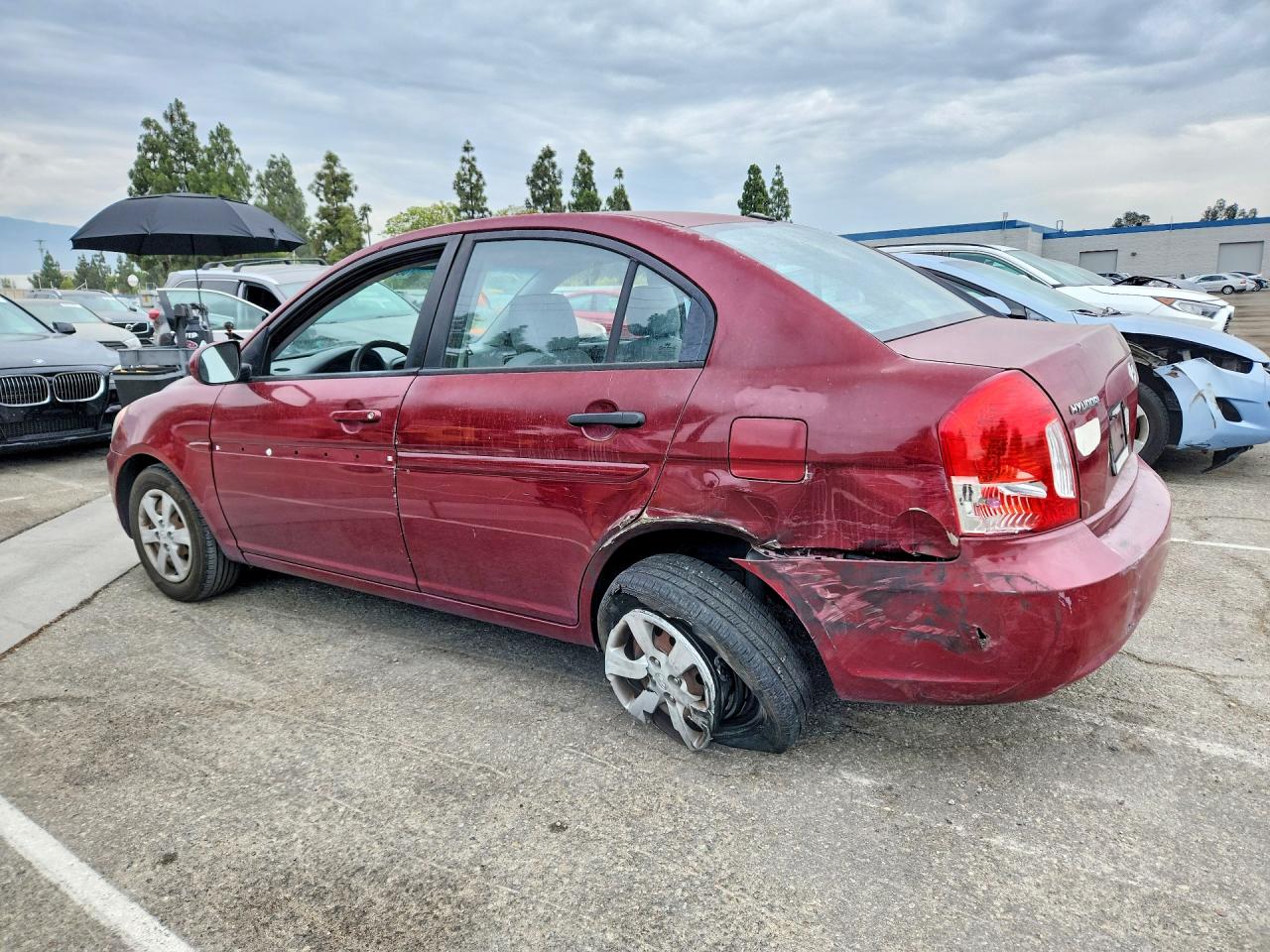2011 Hyundai Accent Gls Бордовый vin: KMHCN4AC5BU601071