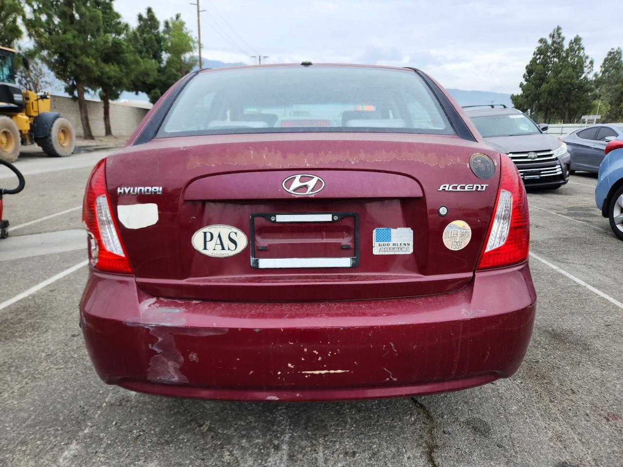 2011 Hyundai Accent Gls Бордовый vin: KMHCN4AC5BU601071