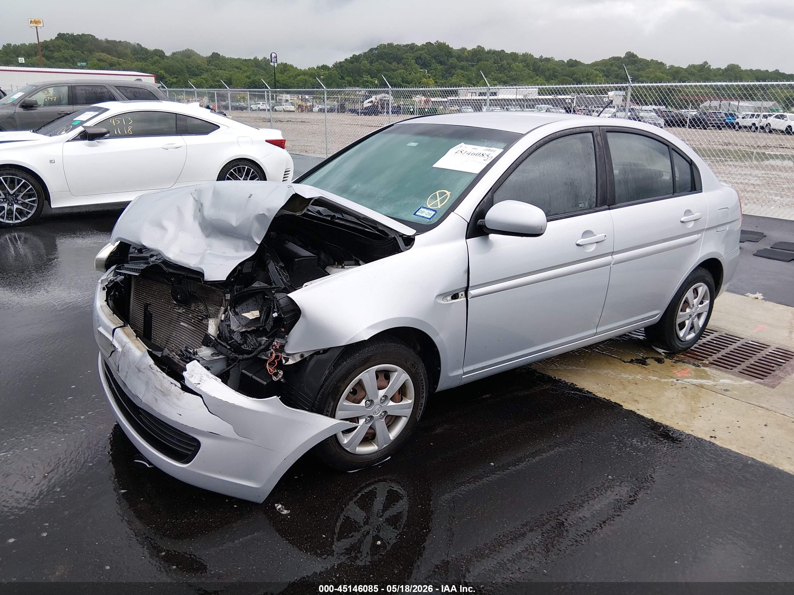 2011 Hyundai Accent Gls Silver vin: KMHCN4AC5BU607422