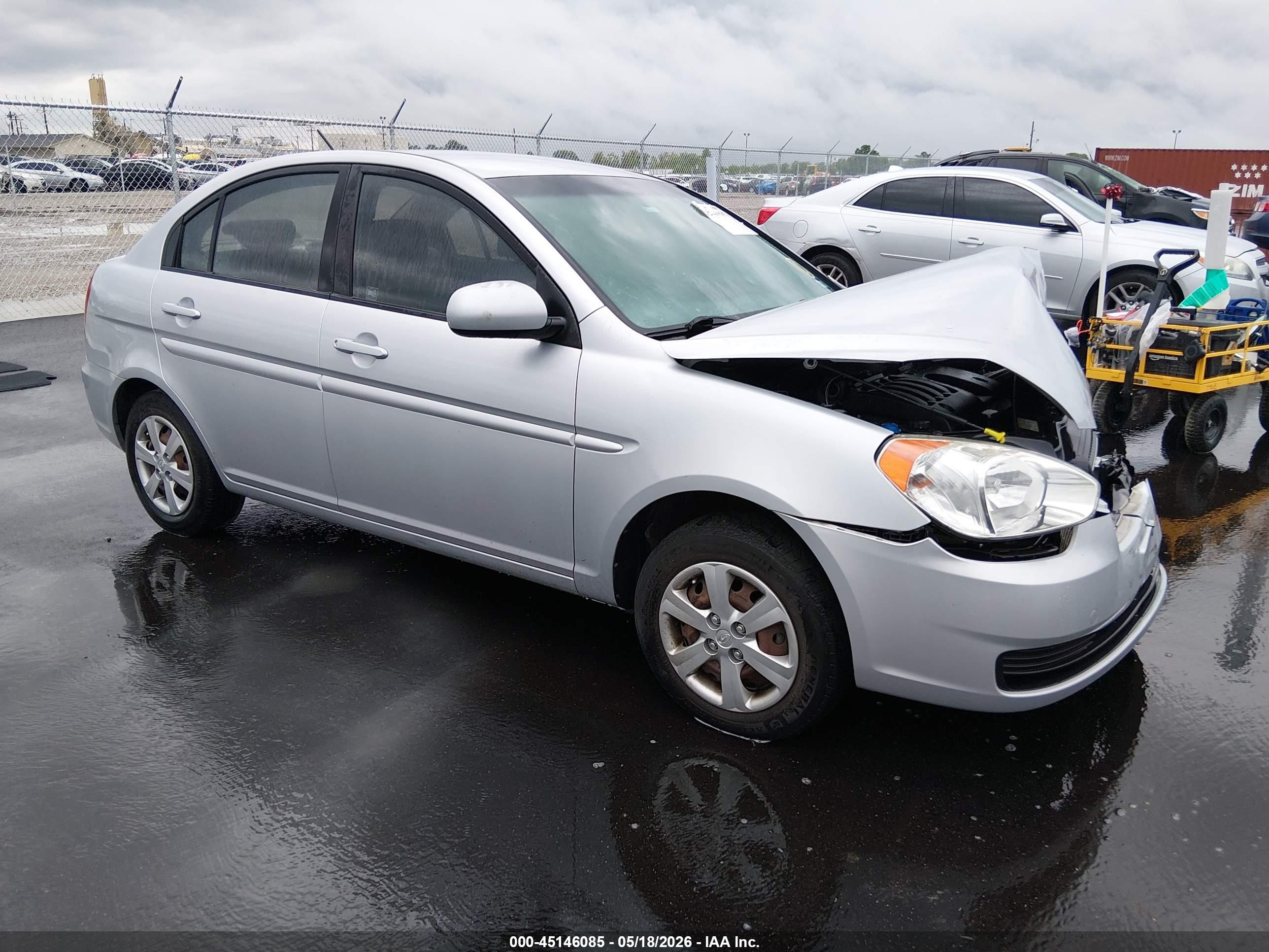 2011 Hyundai Accent Gls Серебряный vin: KMHCN4AC5BU607422