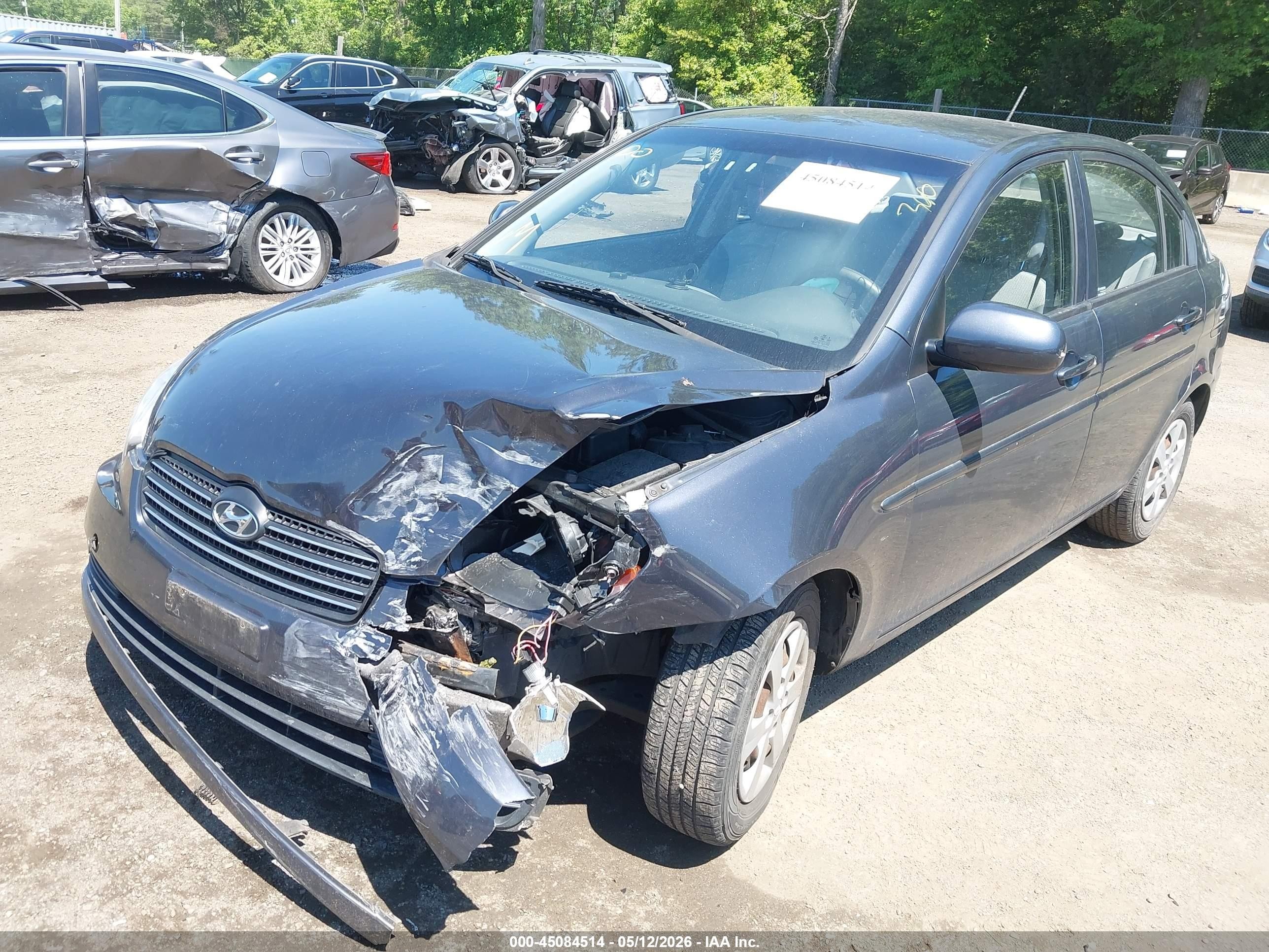 2010 Hyundai Accent Gls Blue vin: KMHCN4AC6AU410239