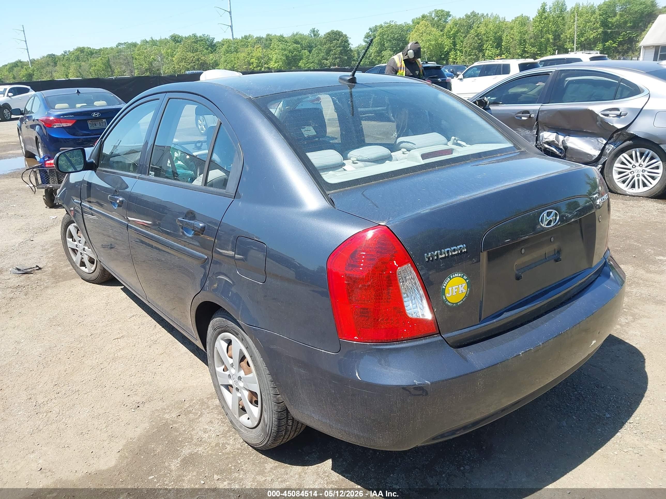 2010 Hyundai Accent Gls Blue vin: KMHCN4AC6AU410239
