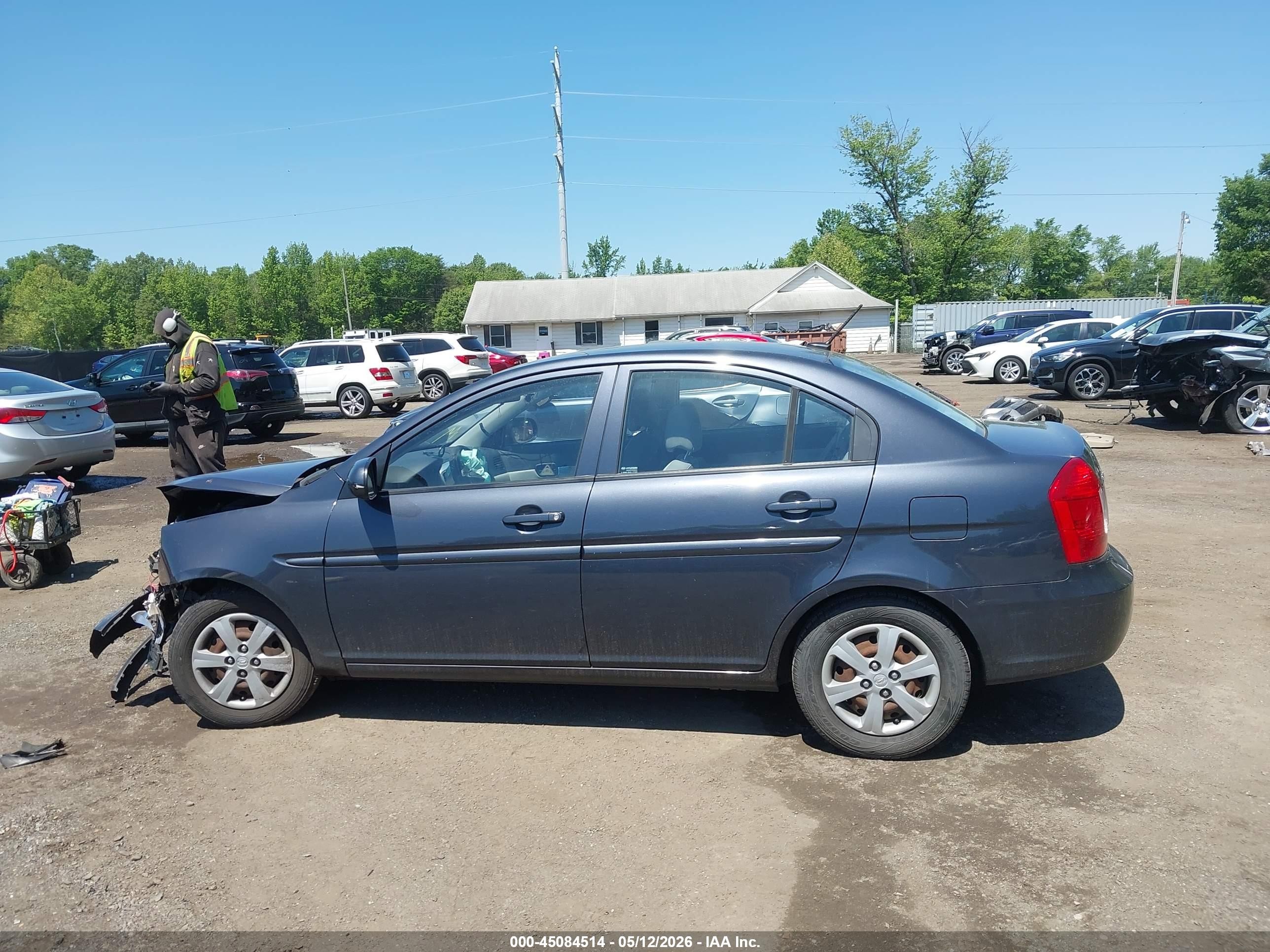 2010 Hyundai Accent Gls Blue vin: KMHCN4AC6AU410239