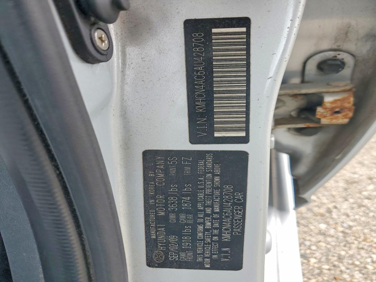 2010 Hyundai Accent Gls Silver vin: KMHCN4AC6AU428708