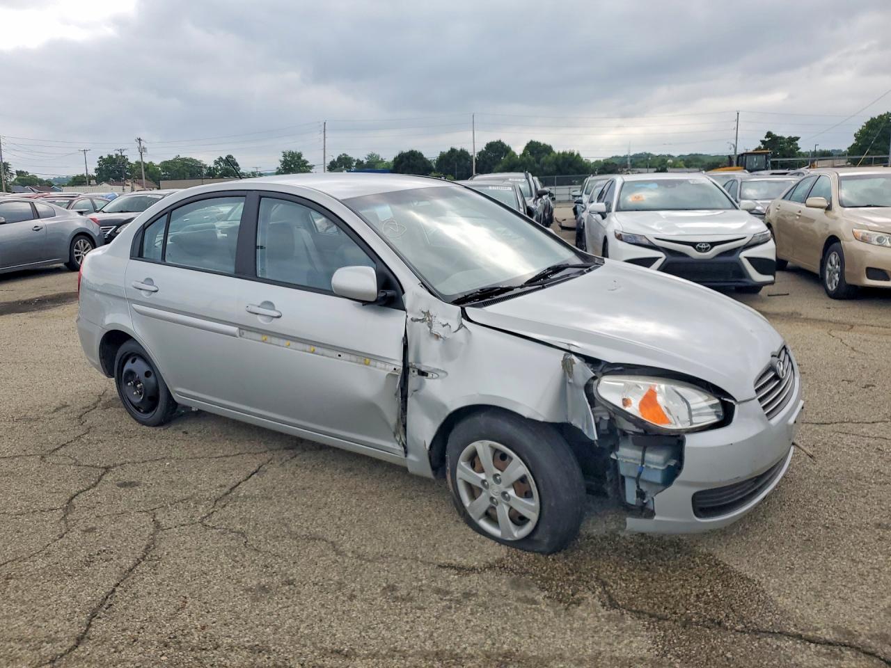 2010 Hyundai Accent Gls Silver vin: KMHCN4AC6AU428708