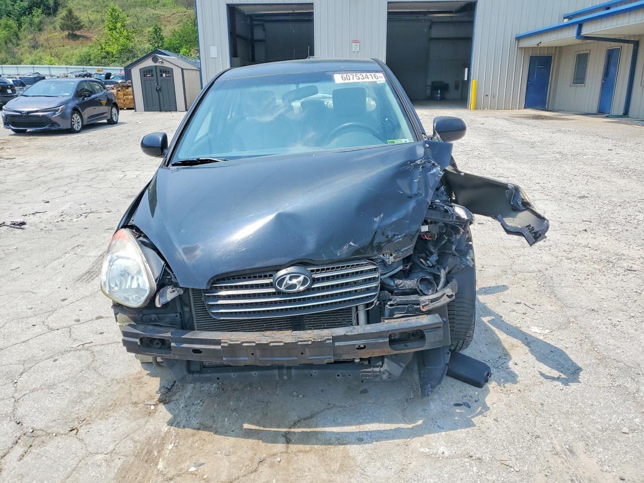 2010 Hyundai Accent Gls Black vin: KMHCN4AC6AU450210