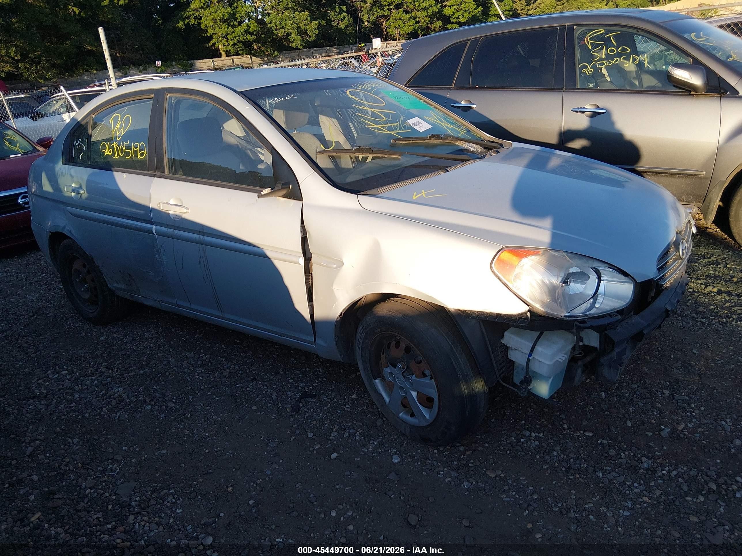 2010 Hyundai Accent Gls Silver vin: KMHCN4AC6AU485488