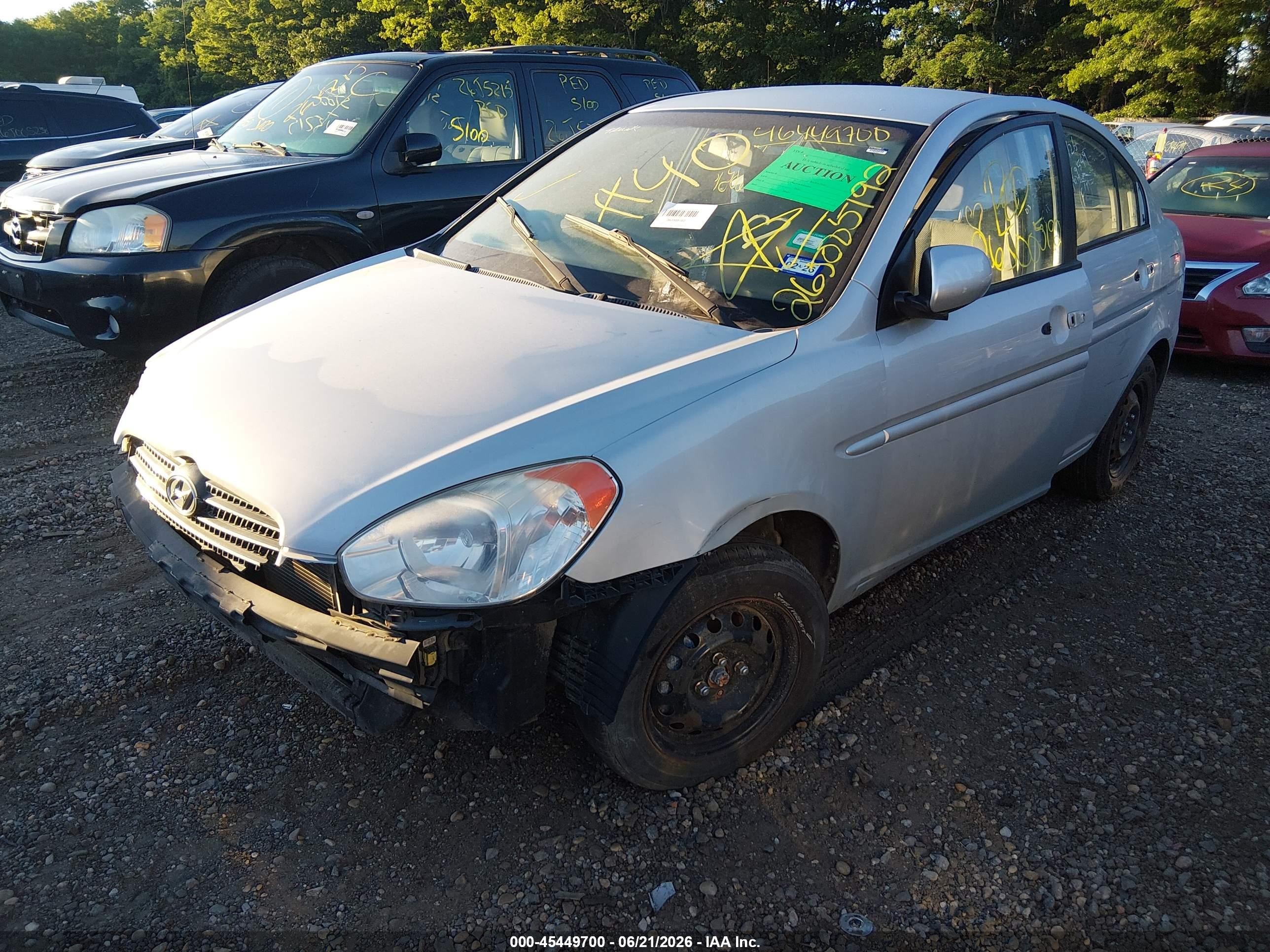 2010 Hyundai Accent Gls Silver vin: KMHCN4AC6AU485488