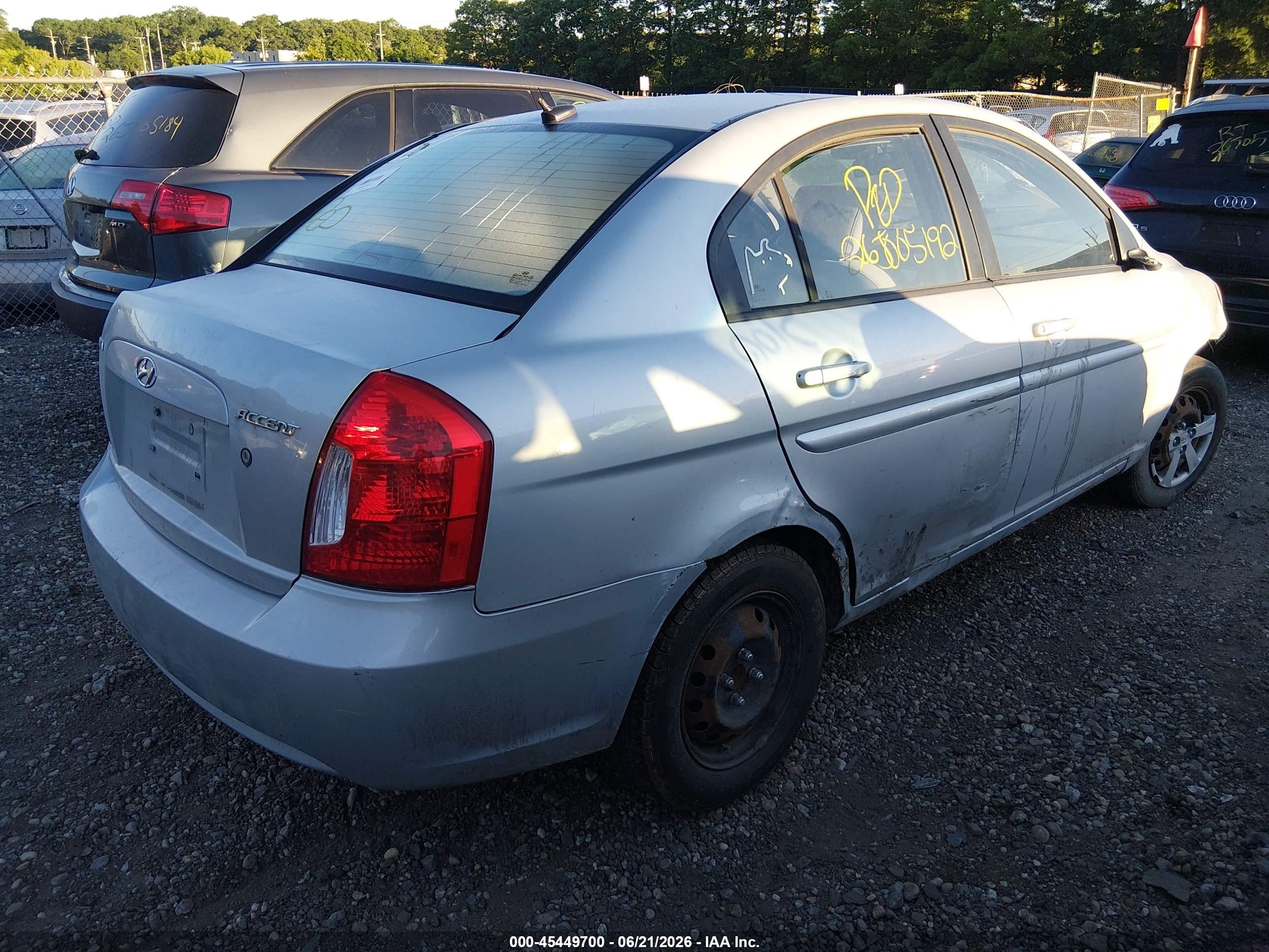 2010 Hyundai Accent Gls Silver vin: KMHCN4AC6AU485488