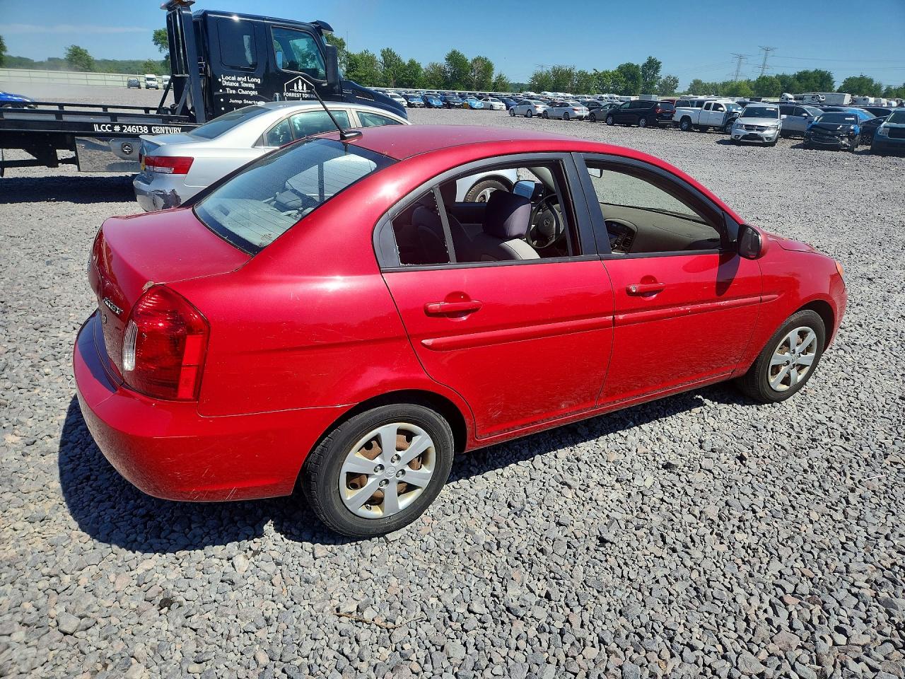 2011 Hyundai Accent Gls Red vin: KMHCN4AC6BU615237