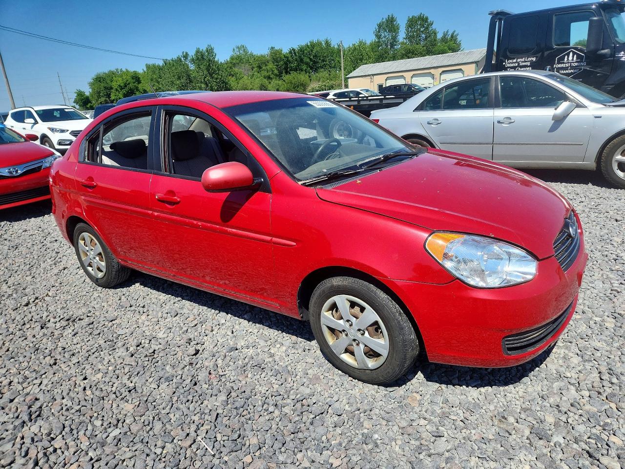 2011 Hyundai Accent Gls Red vin: KMHCN4AC6BU615237