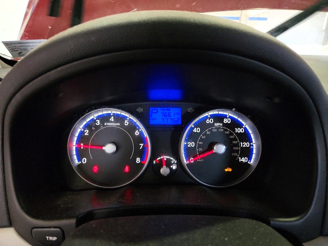 2010 Hyundai Accent Gls Red vin: KMHCN4AC7AU427583