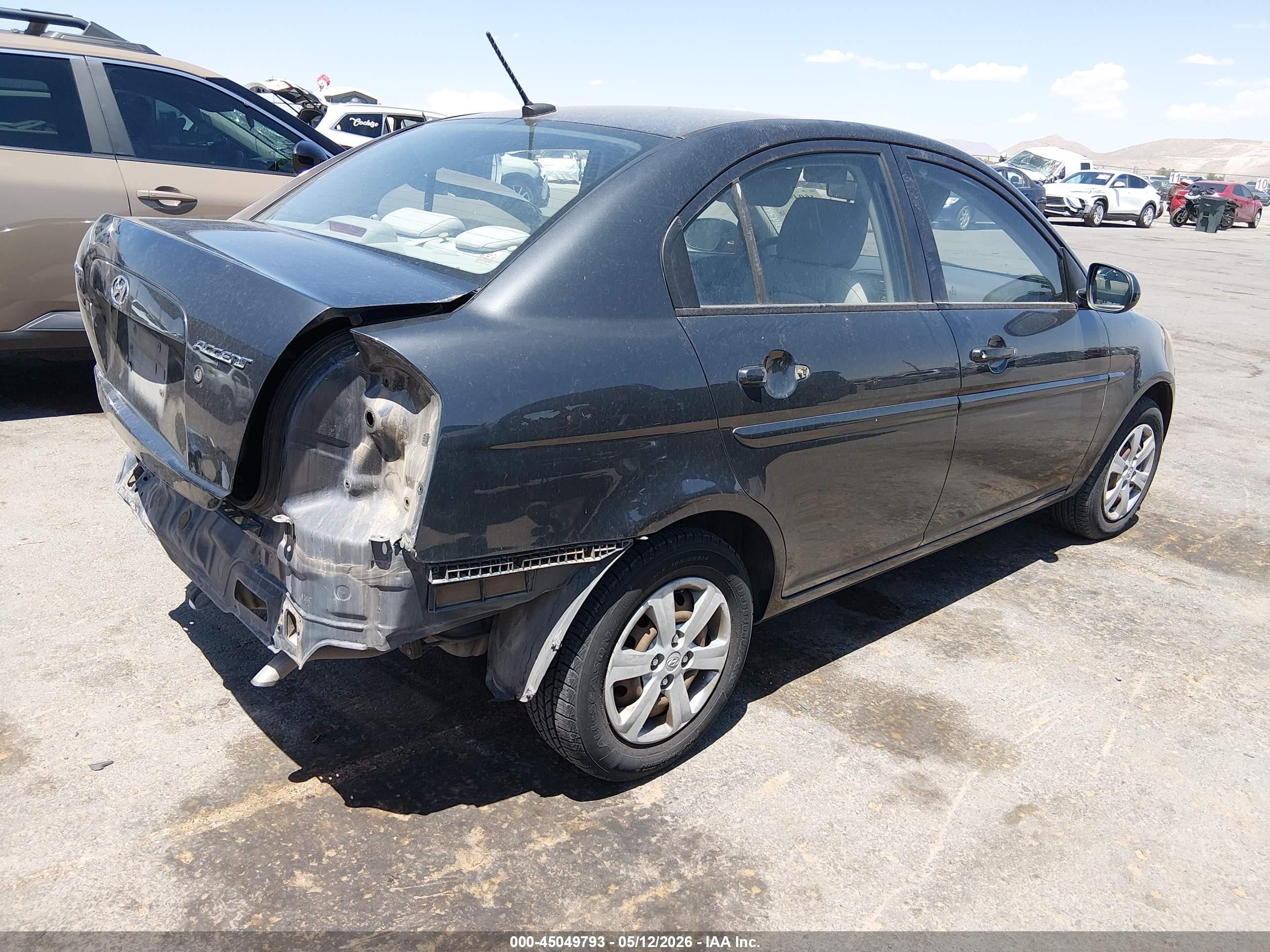 2010 Hyundai Accent Gls Gray vin: KMHCN4AC7AU431374