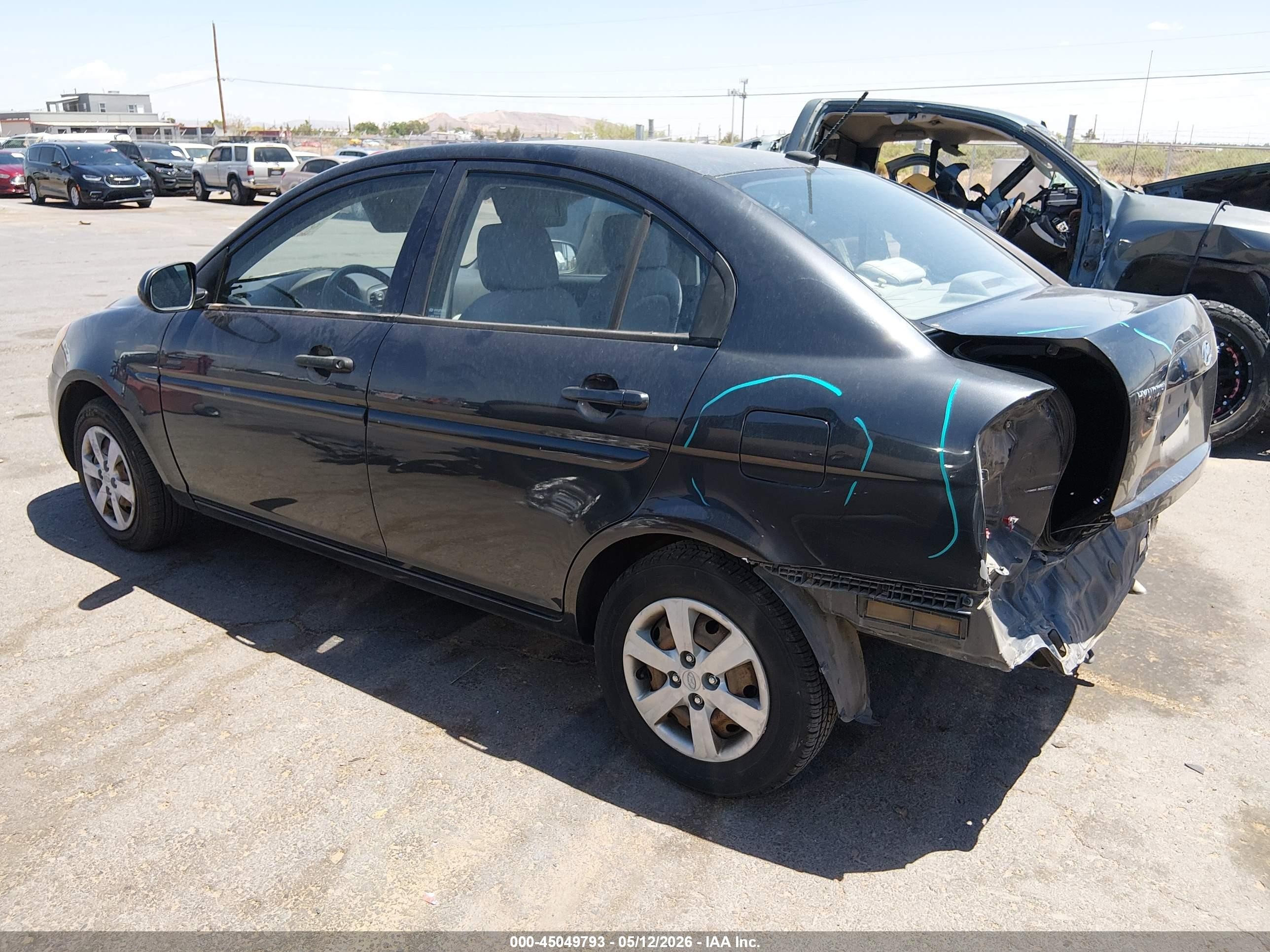 2010 Hyundai Accent Gls Gray vin: KMHCN4AC7AU431374