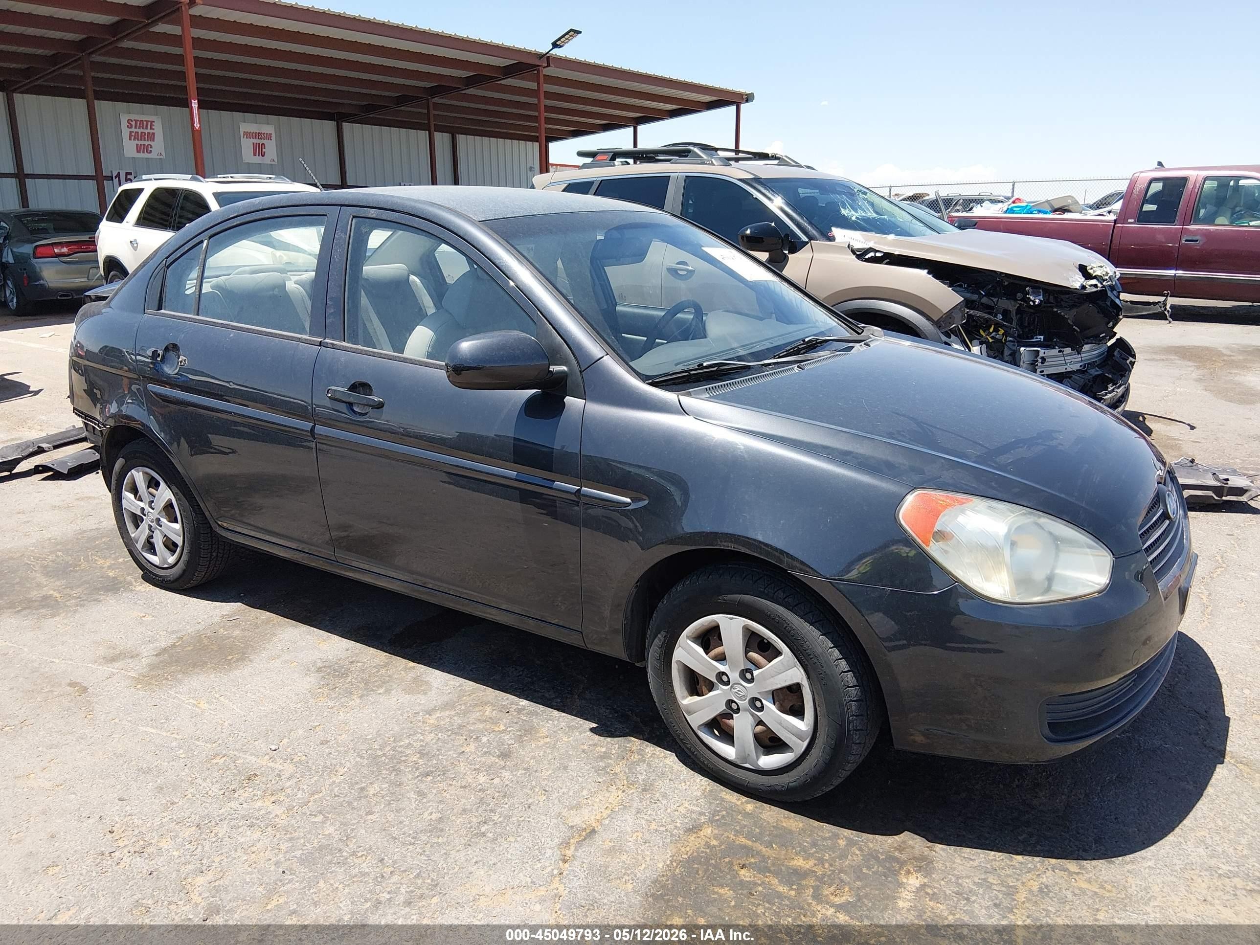2010 Hyundai Accent Gls Gray vin: KMHCN4AC7AU431374