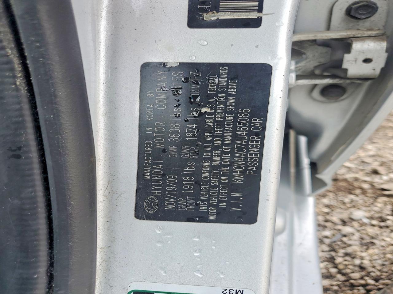 2010 Hyundai Accent Gls Silver vin: KMHCN4AC7AU465086