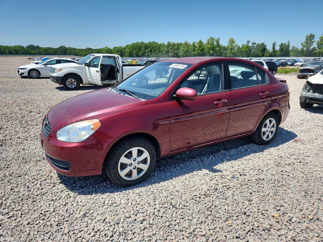 2011 Hyundai Accent Gls Burgundy vin: KMHCN4AC7BU601671