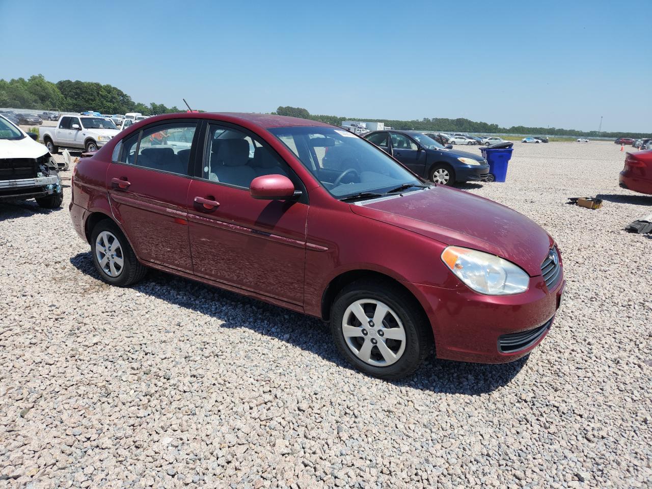 2011 Hyundai Accent Gls Бордовый vin: KMHCN4AC7BU601671