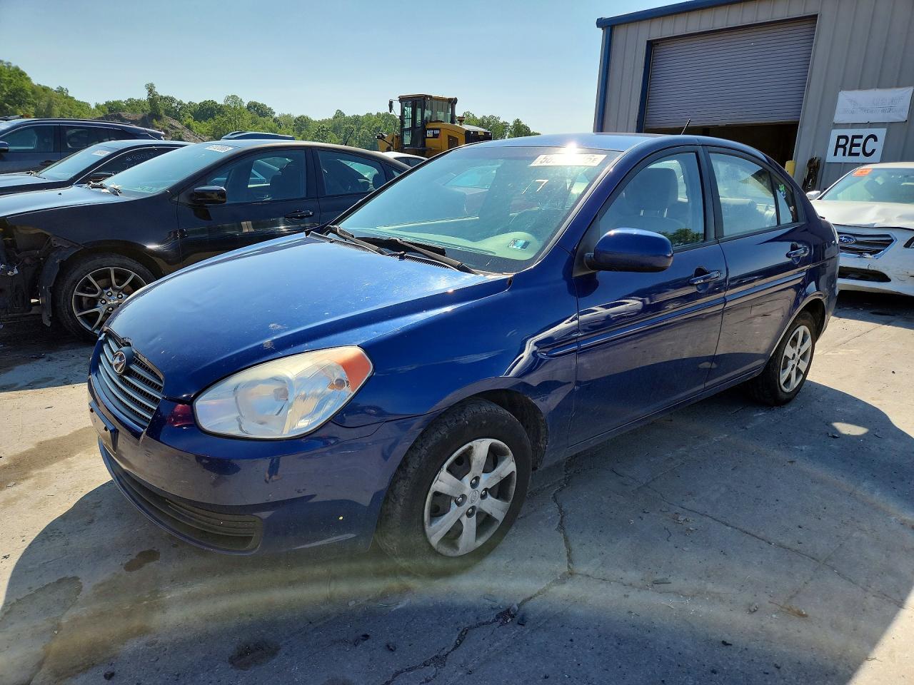 2010 Hyundai Accent Gls Blue vin: KMHCN4AC8AU406080