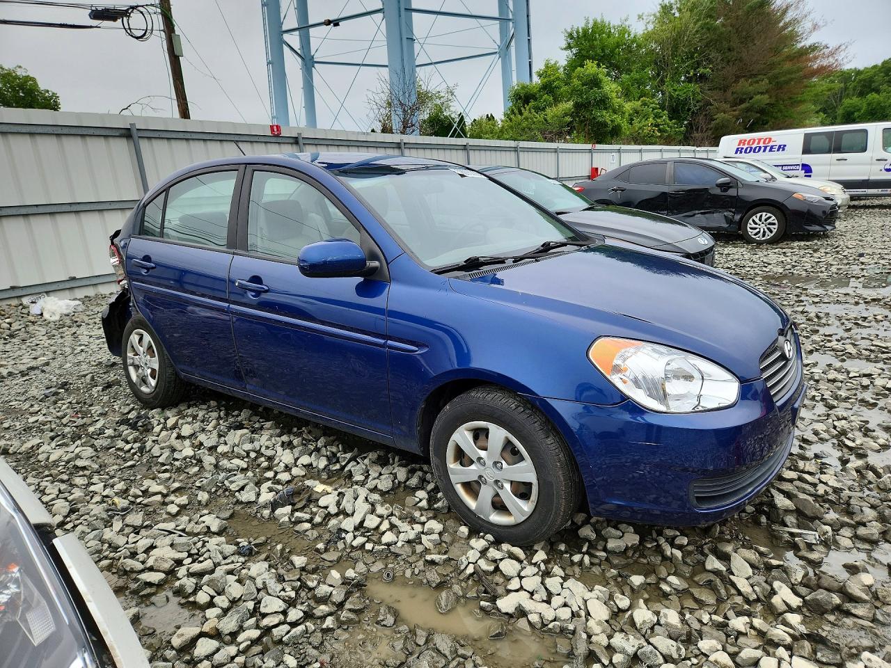 2010 Hyundai Accent Gls Blue vin: KMHCN4AC8AU444117