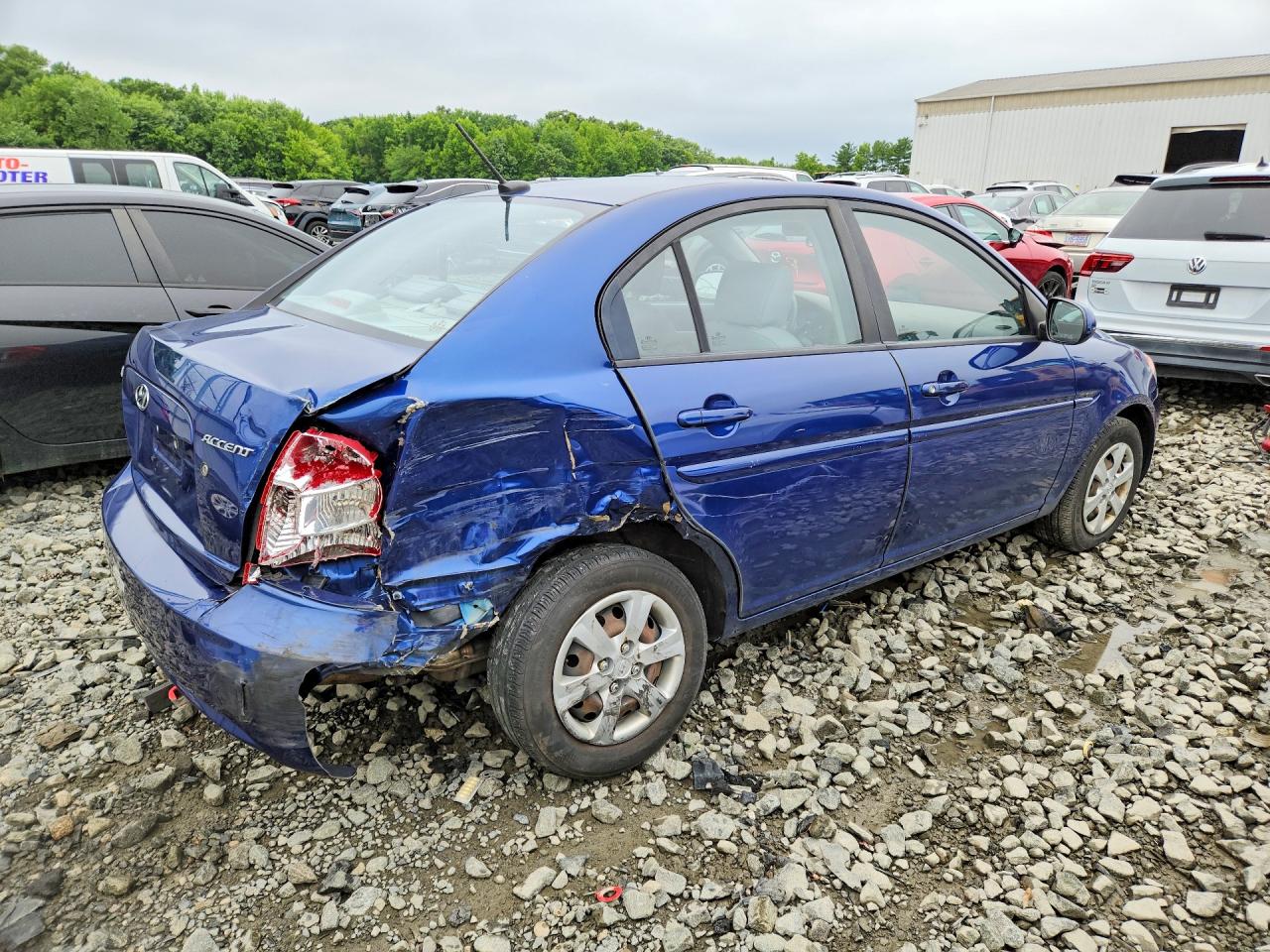 2010 Hyundai Accent Gls Blue vin: KMHCN4AC8AU444117