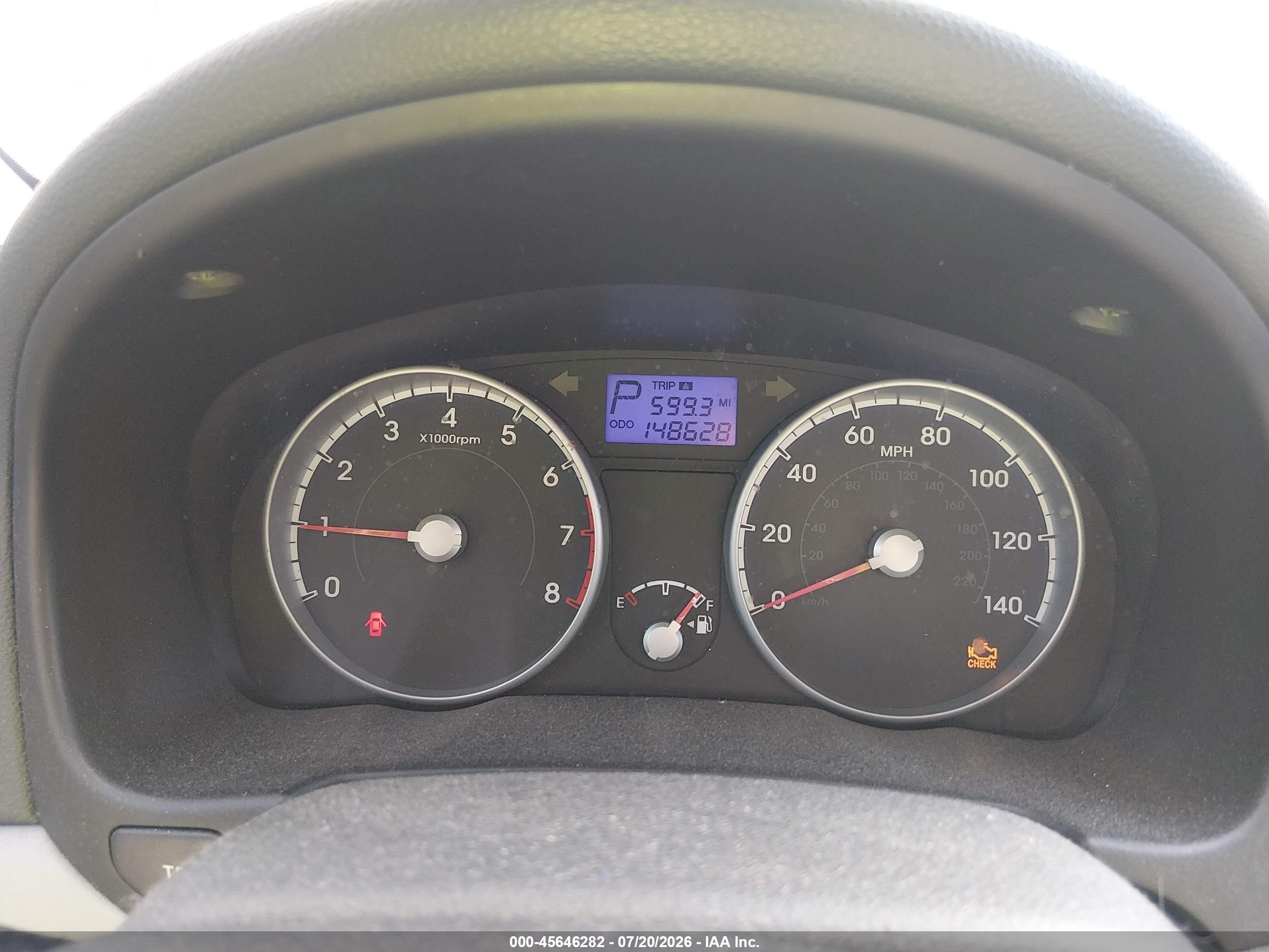 2010 Hyundai Accent Gls Blue vin: KMHCN4AC8AU469874